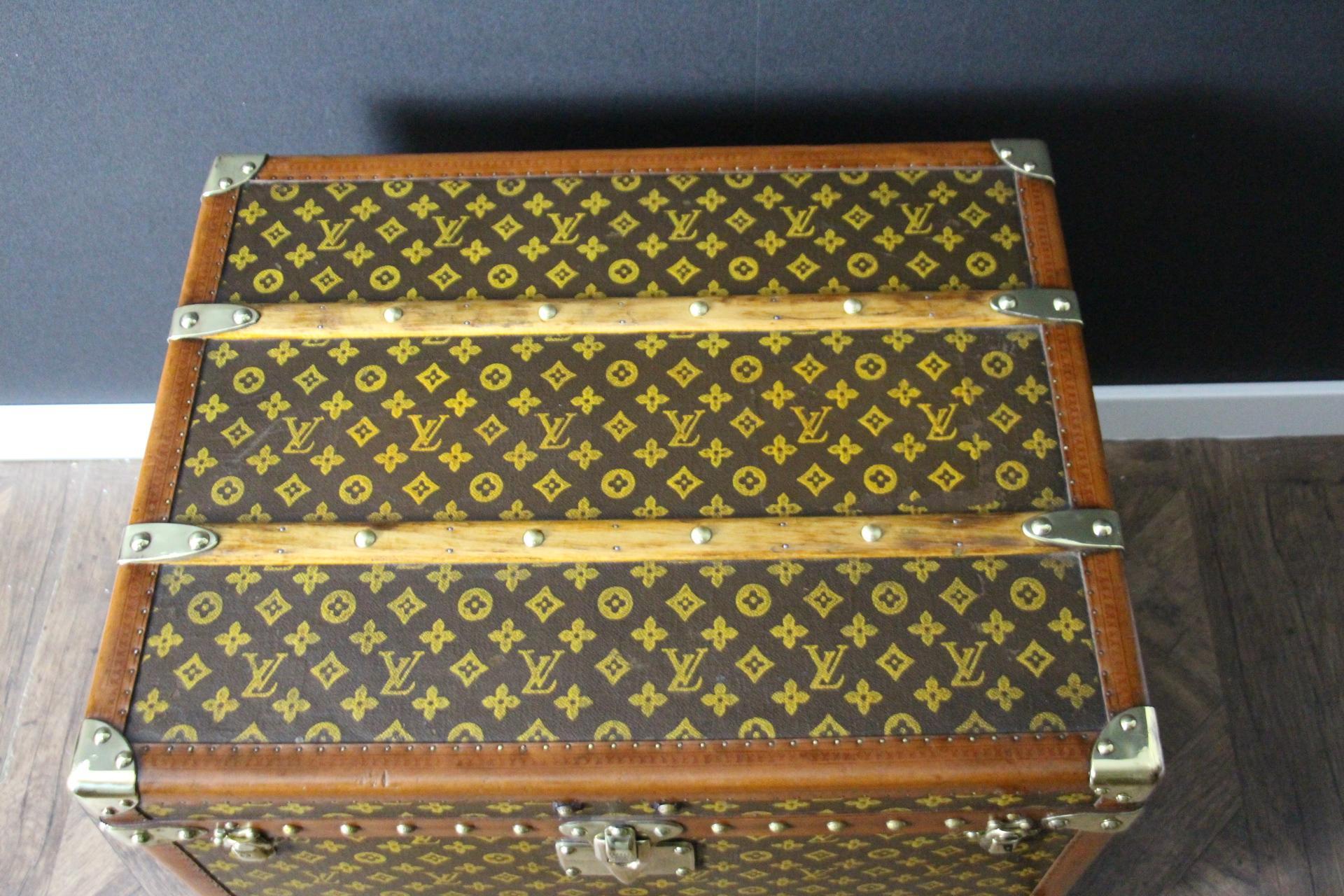 Louis Vuitton-Truhe, Louis Vuitton-Dampfer-Truhe, 62 cm Louis Vuitton-Hut-Truhe im Angebot 14