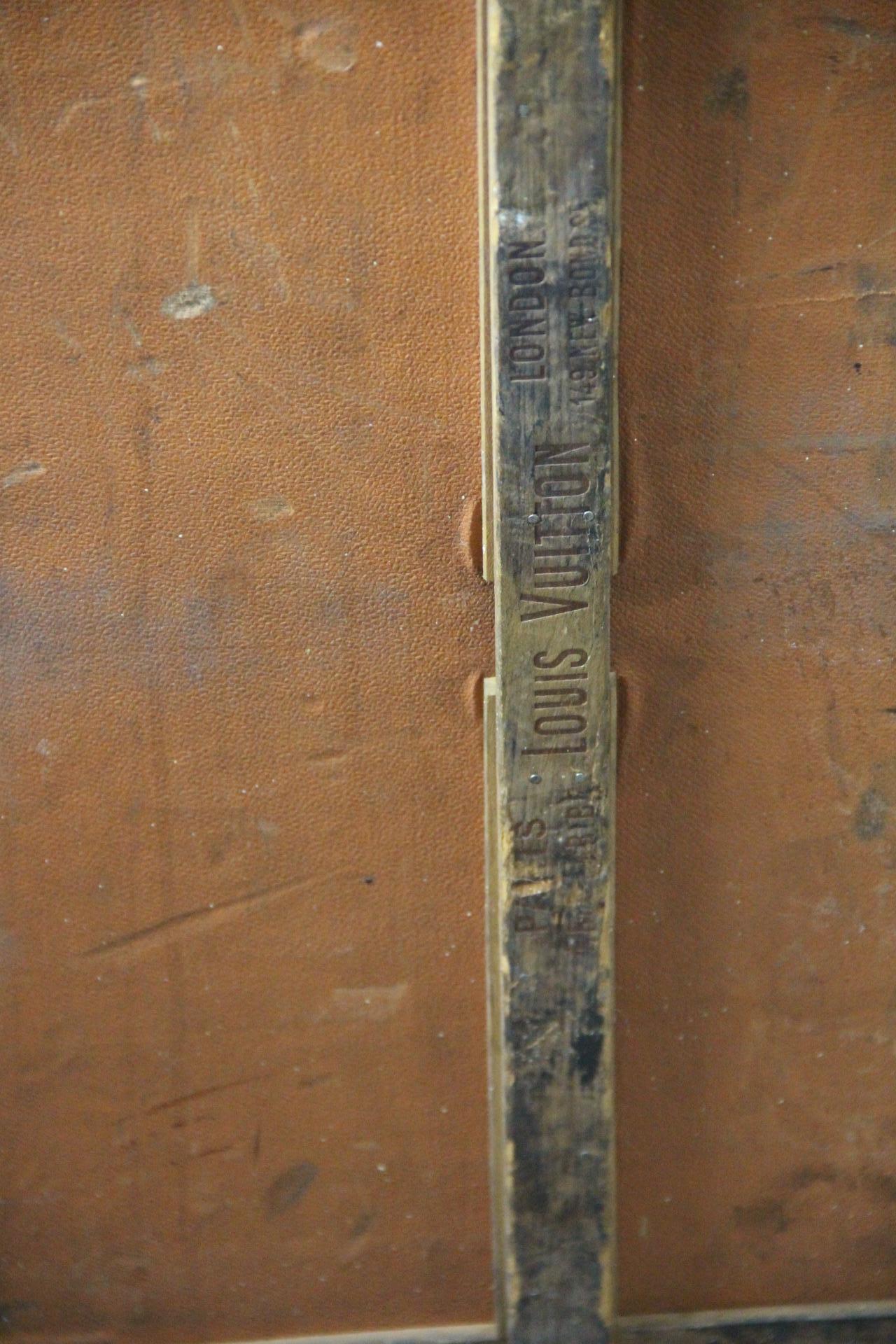 Louis Vuitton-Truhe, Louis Vuitton-Dampfer-Truhe, Louis Vuitton-Hut-Truhe im Angebot 14