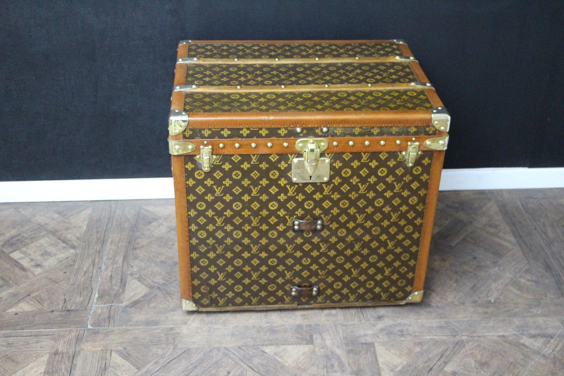 Louis Vuitton Trunk, Louis Vuitton Steamer Trunk, Louis Vuitton Hat Trunk In Good Condition In Saint-Ouen, FR