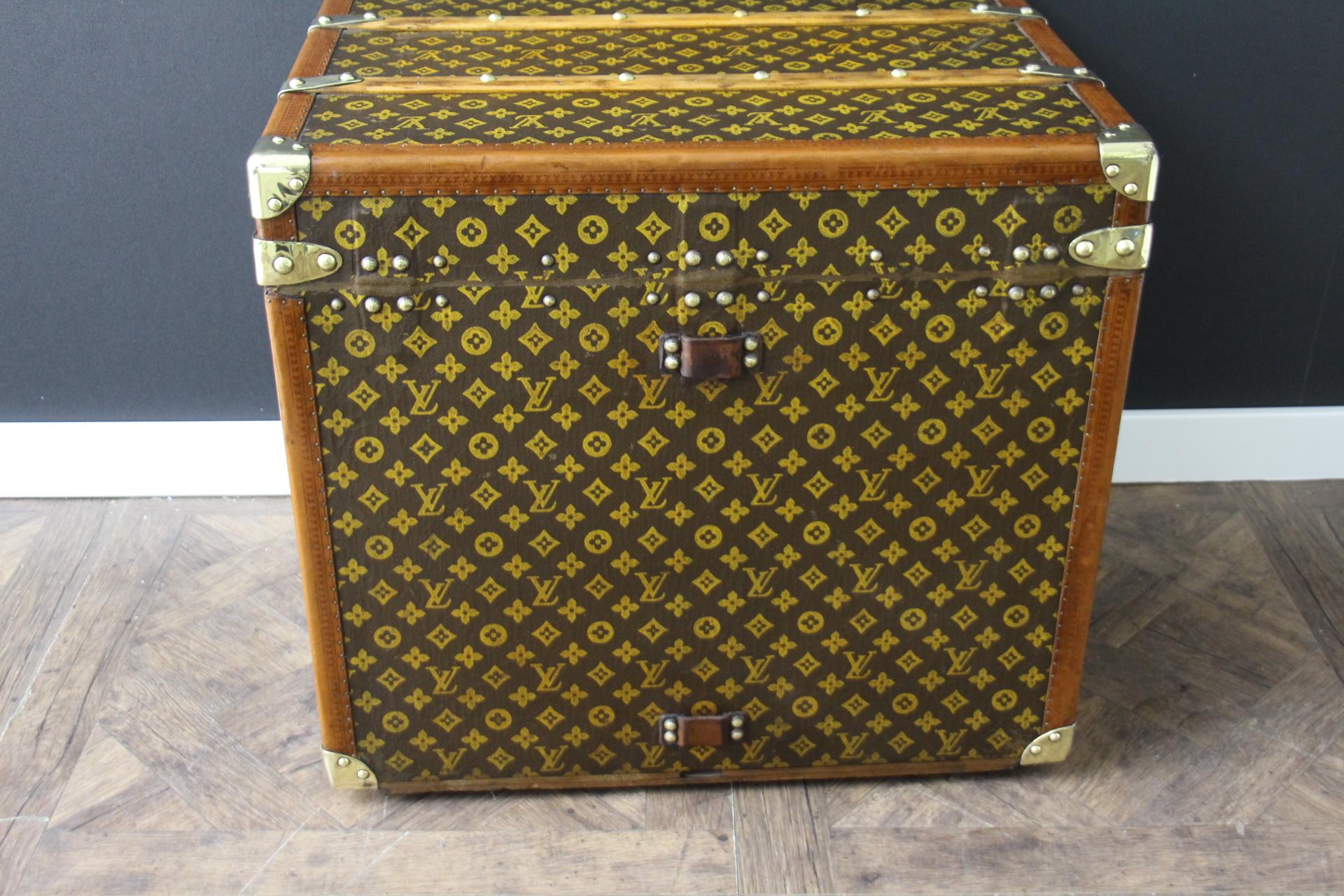 Louis Vuitton-Truhe, Louis Vuitton-Dampfer-Truhe, 62 cm Louis Vuitton-Hut-Truhe im Angebot 3