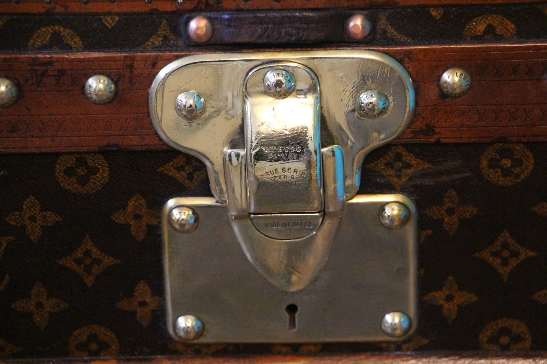 French Louis Vuitton Trunk, Louis Vuitton Steamer Trunk, Louis Vuitton Courrier Trunk