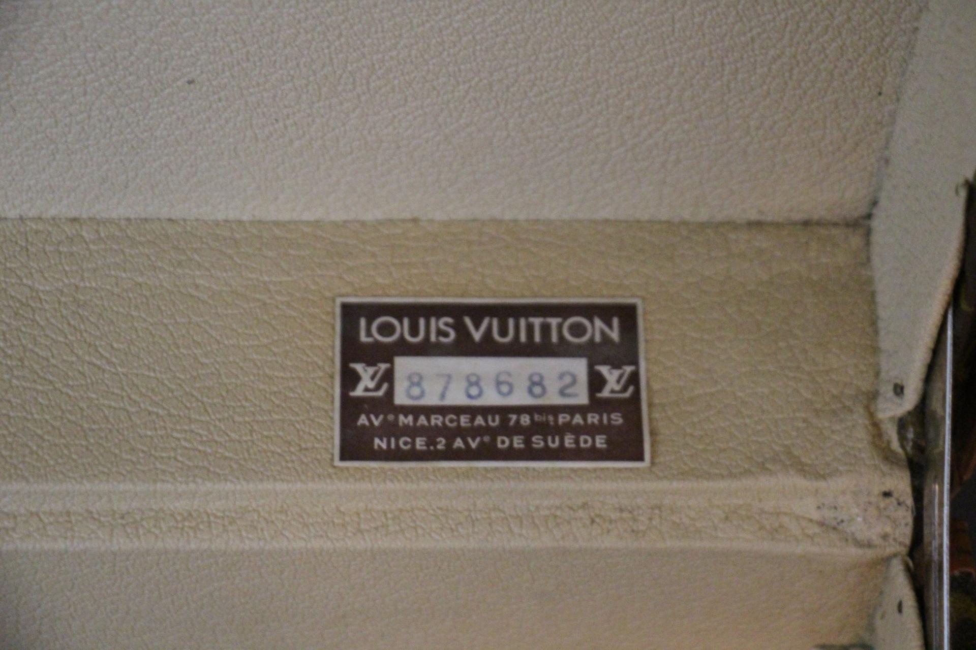 Louis Vuitton Trunk, Louis Vuitton Suitcase, Vuitton Steamer Trunk, Alzer 70 For Sale 10