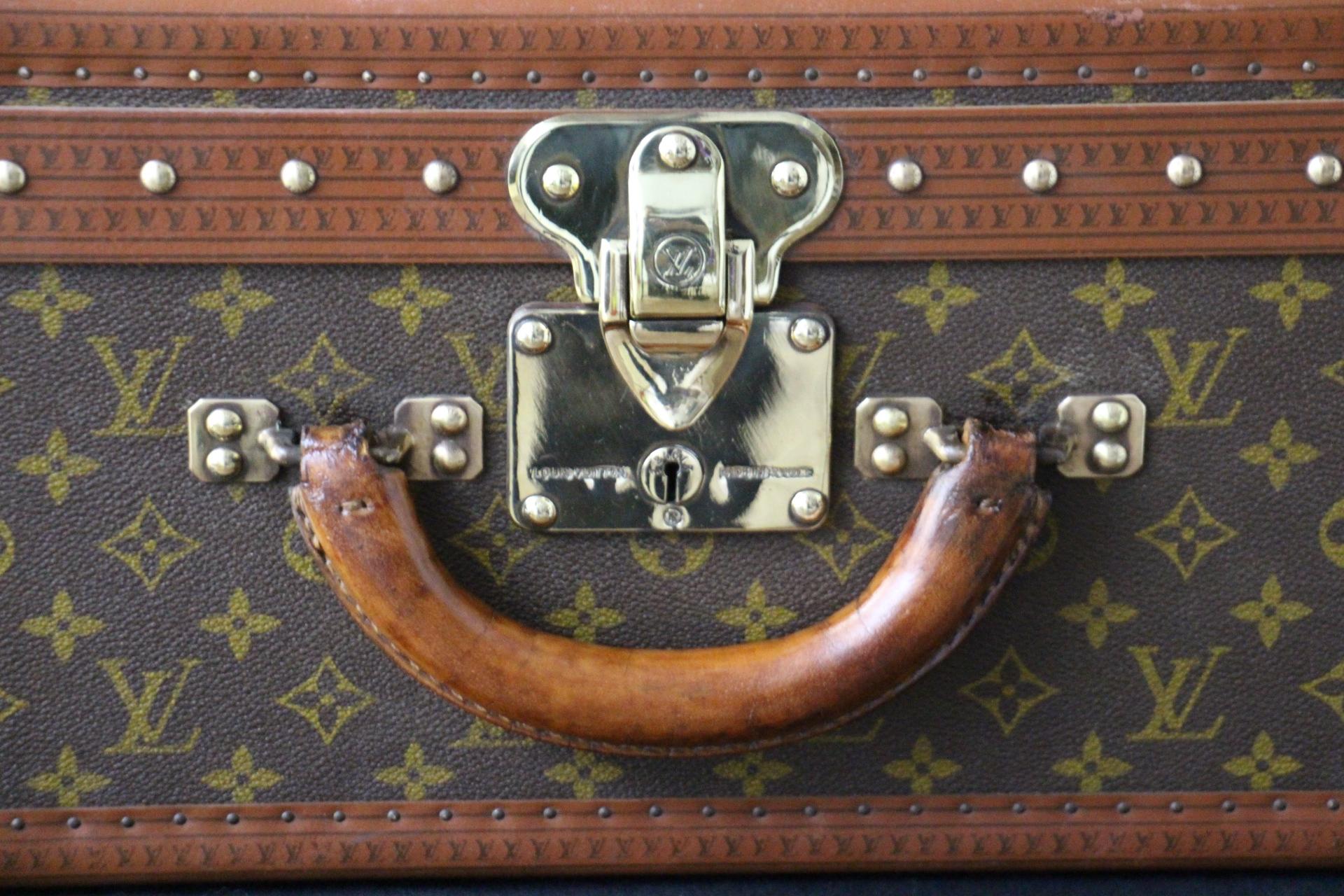 Contemporary Louis Vuitton Trunk, Louis Vuitton Suitcase, Vuitton Steamer Trunk, Alzer 70 For Sale