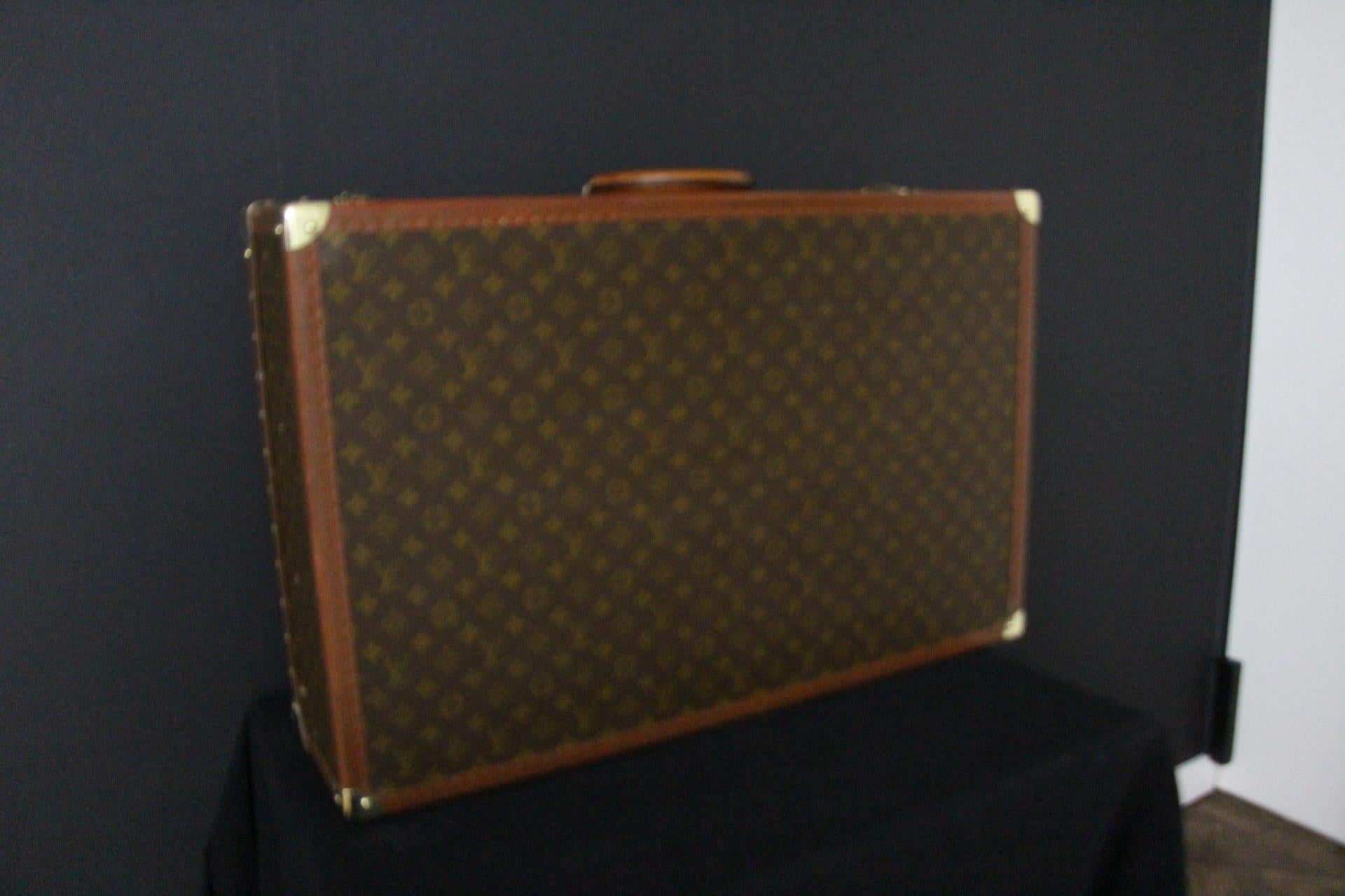 Louis Vuitton Trunk, Louis Vuitton Suitcase, Vuitton Steamer Trunk, Alzer 75 For Sale 4