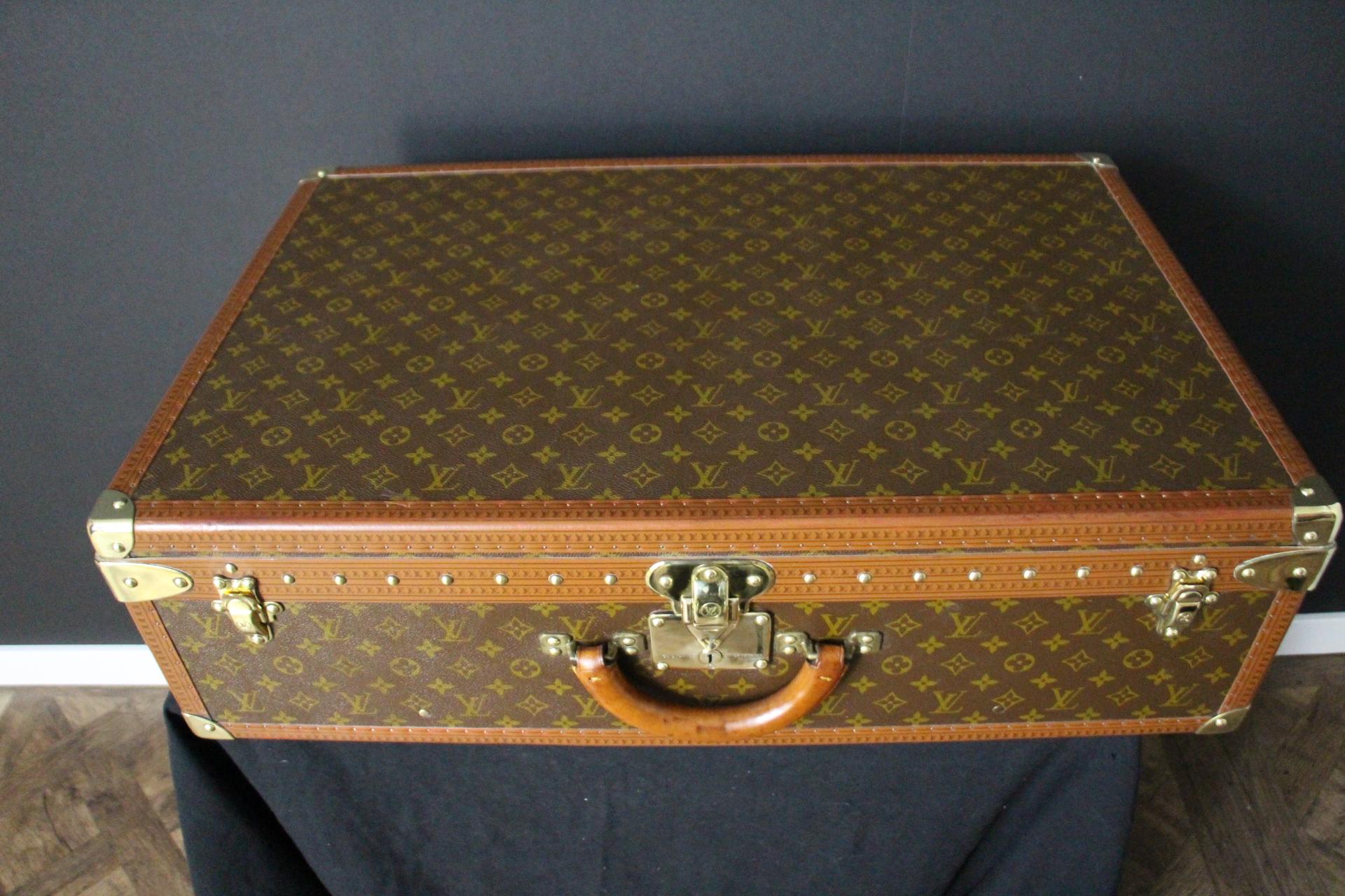 Malle Louis Vuitton, valise Louis Vuitton, malle à vapeur Louis Vuitton, Alzer 75 en vente 5