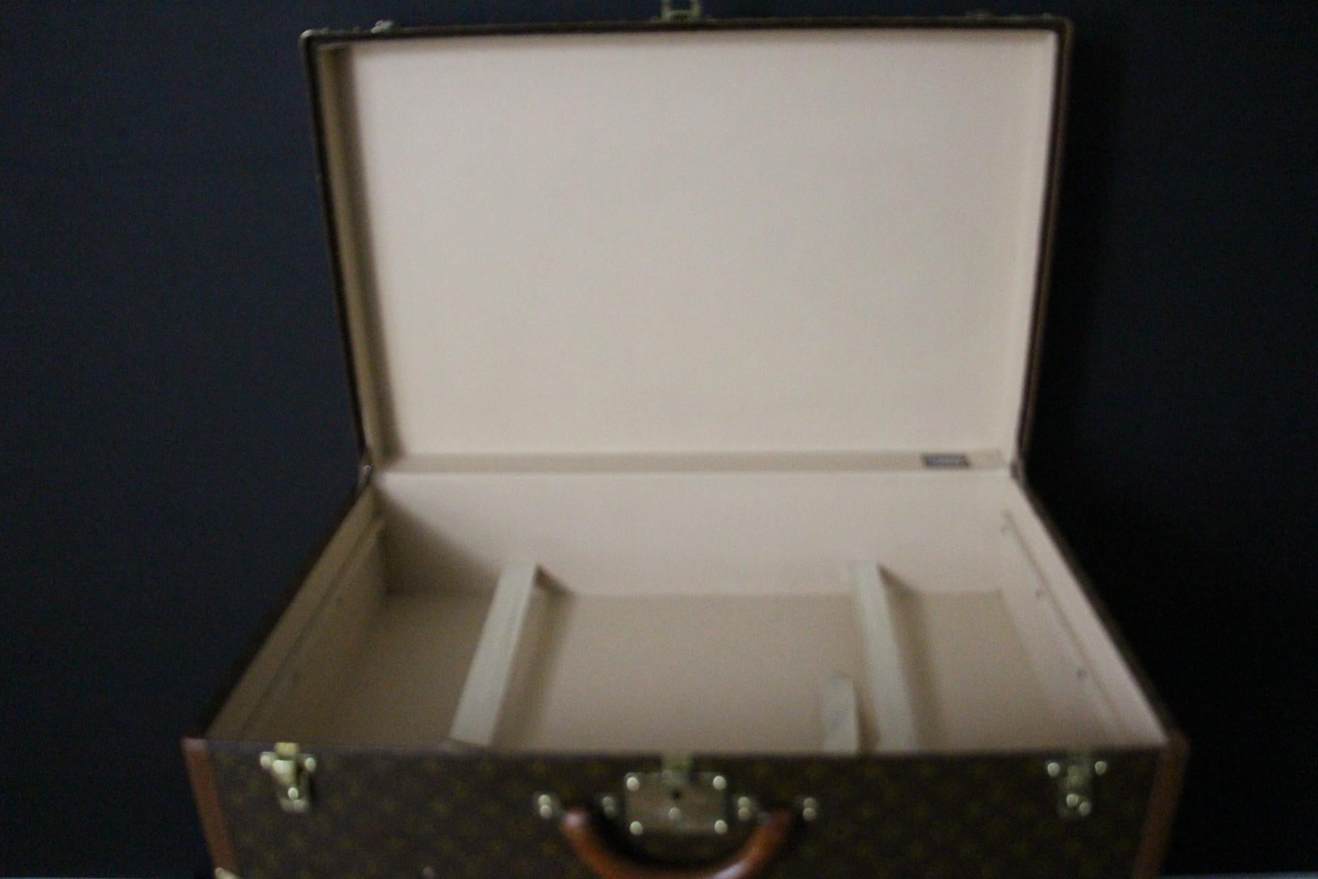 Louis Vuitton Trunk, Louis Vuitton Suitcase, Vuitton Steamer Trunk, Alzer 75 For Sale 6