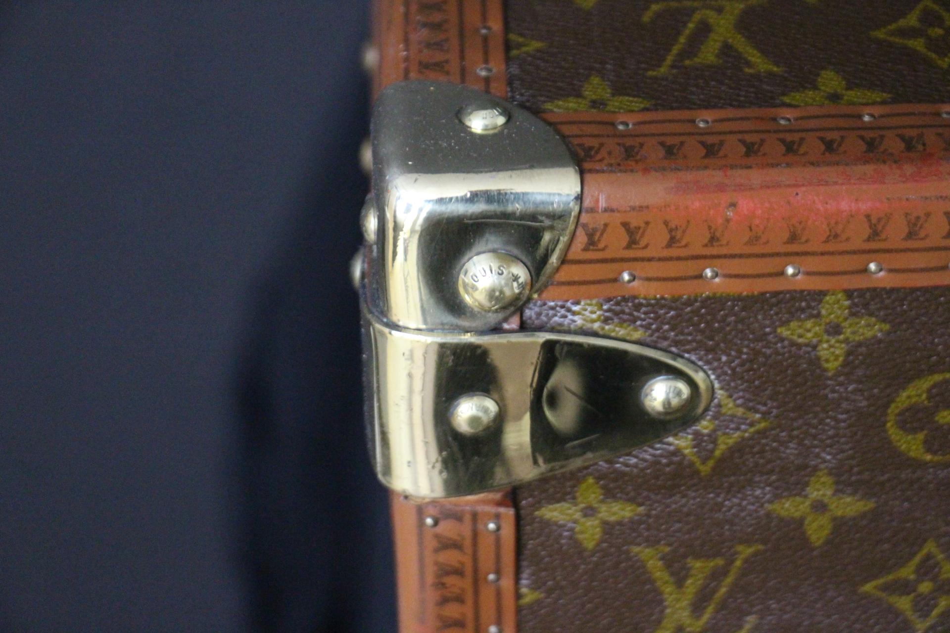 Louis Vuitton Trunk, Louis Vuitton Suitcase, Vuitton Steamer Trunk, Alzer 75 For Sale 9