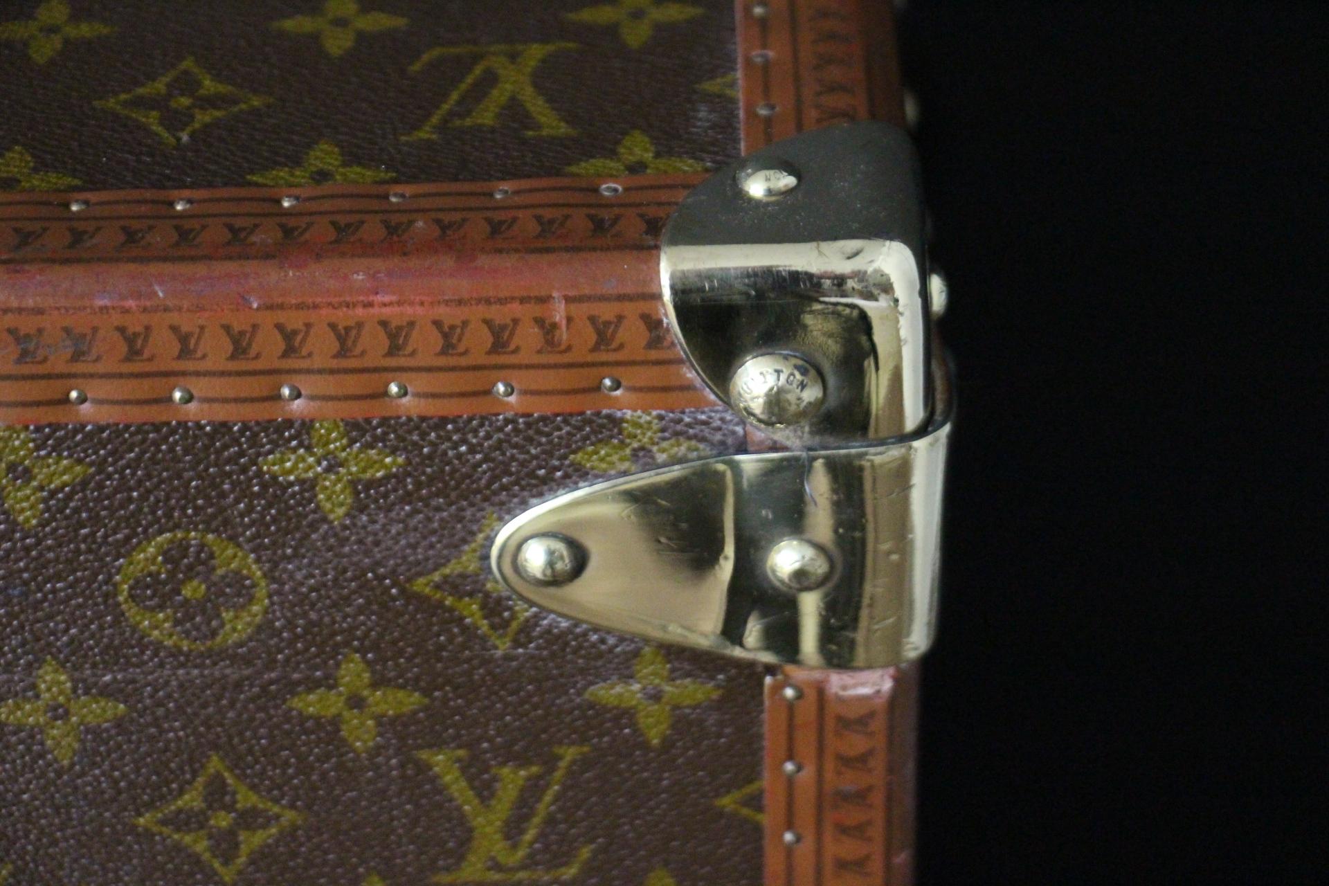 Louis Vuitton Trunk, Louis Vuitton Suitcase, Vuitton Steamer Trunk, Alzer 75 For Sale 10