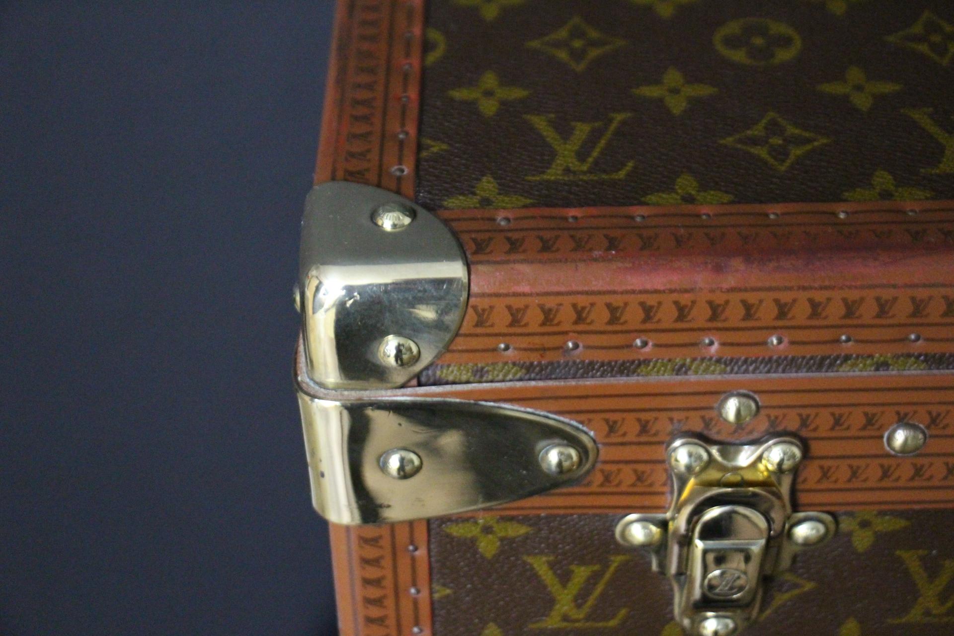 Louis Vuitton Trunk, Louis Vuitton Suitcase, Vuitton Steamer Trunk, Alzer 75 For Sale 12
