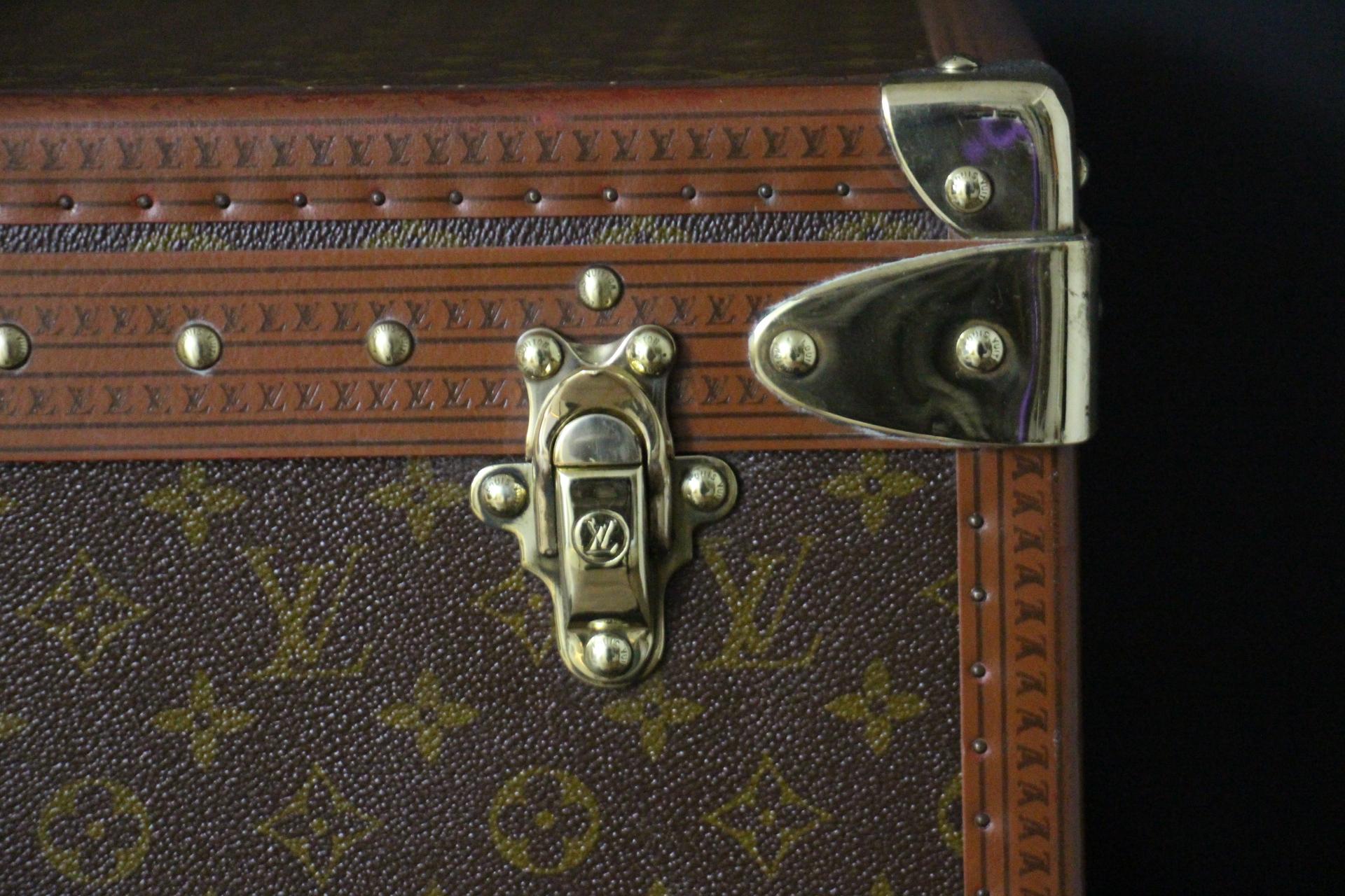 Contemporary Louis Vuitton Trunk, Louis Vuitton Suitcase, Vuitton Steamer Trunk, Alzer 75 For Sale