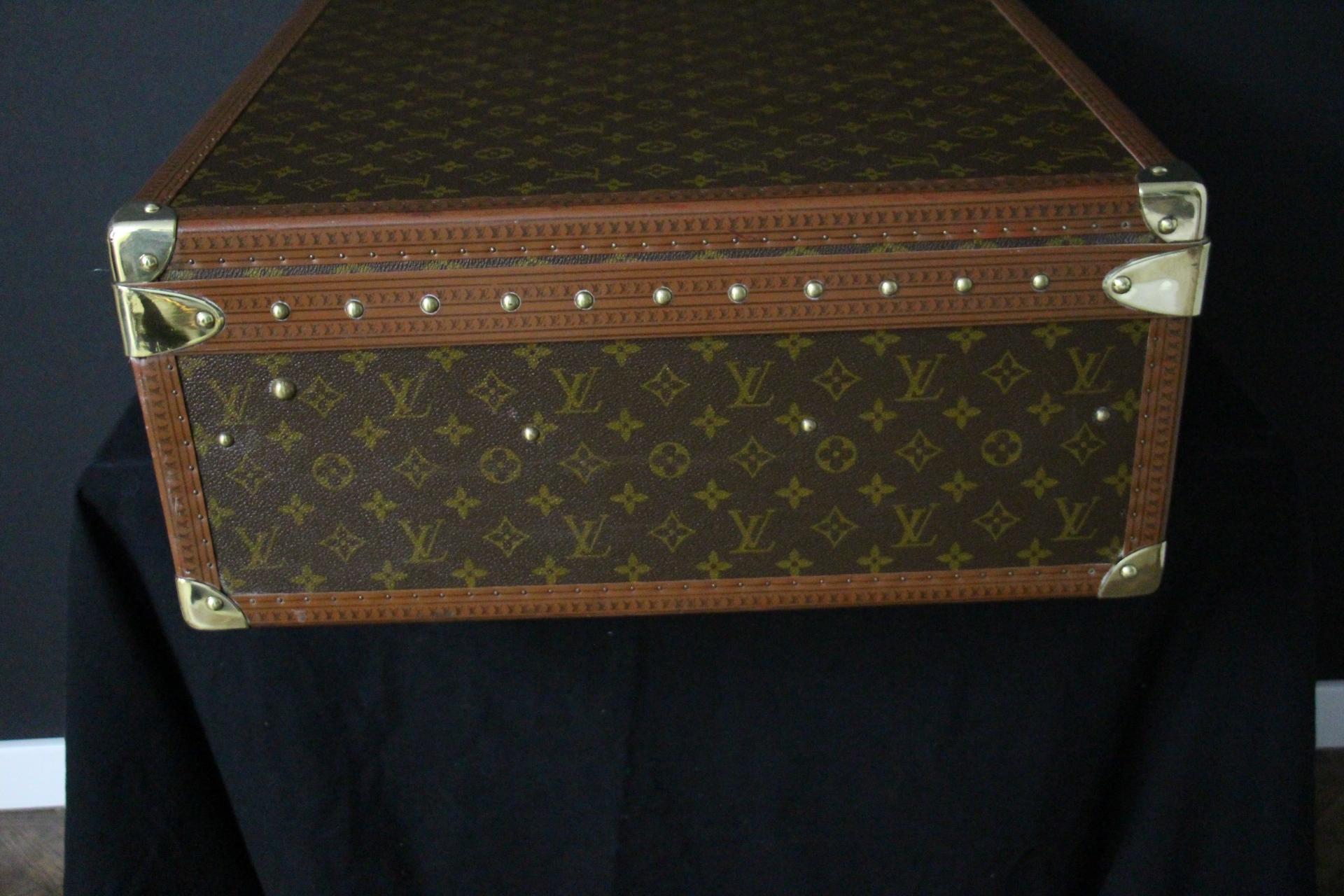 Louis Vuitton Trunk, Louis Vuitton Suitcase, Vuitton Steamer Trunk, Alzer 75 For Sale 3