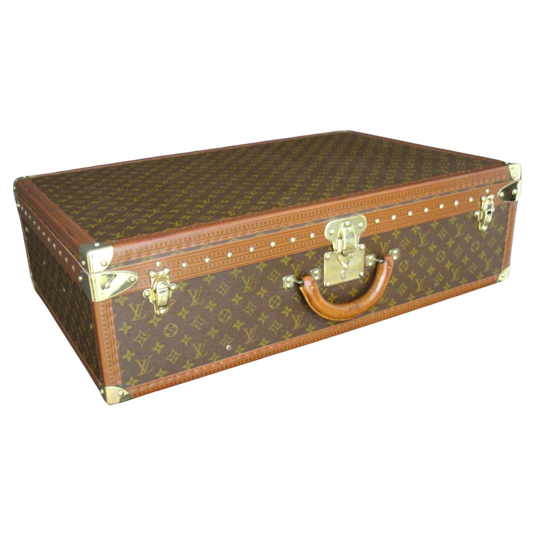 Louis Vuitton Trunk, Louis Vuitton Suitcase, Vuitton Steamer Trunk, Alzer 75 For Sale