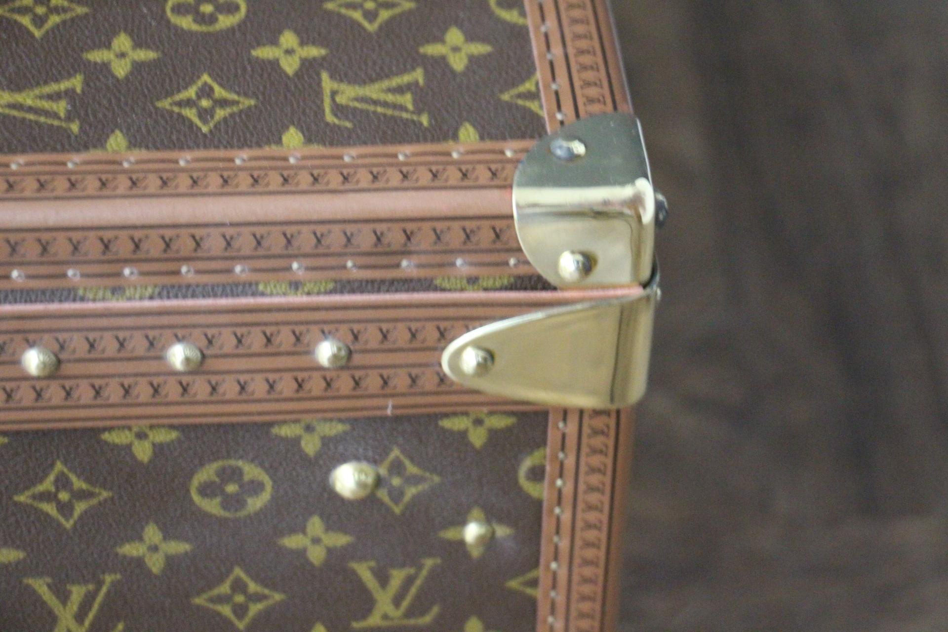 Louis Vuitton Trunk, Louis Vuitton Suitcase, Vuitton Steamer Trunk, Alzer 80 For Sale 3