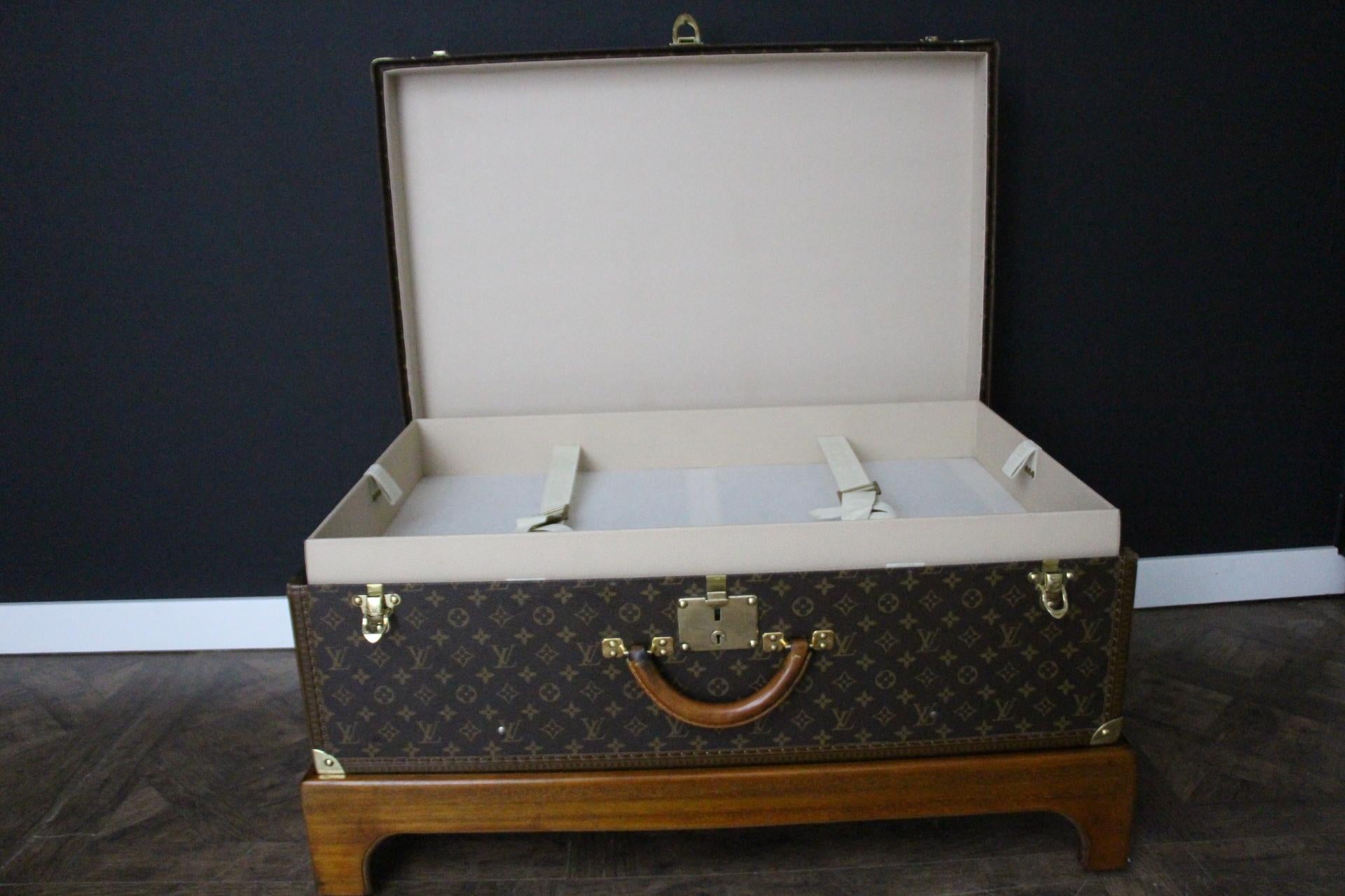 Louis Vuitton Trunk, Louis Vuitton Suitcase, Vuitton Steamer Trunk, Alzer 80 For Sale 6