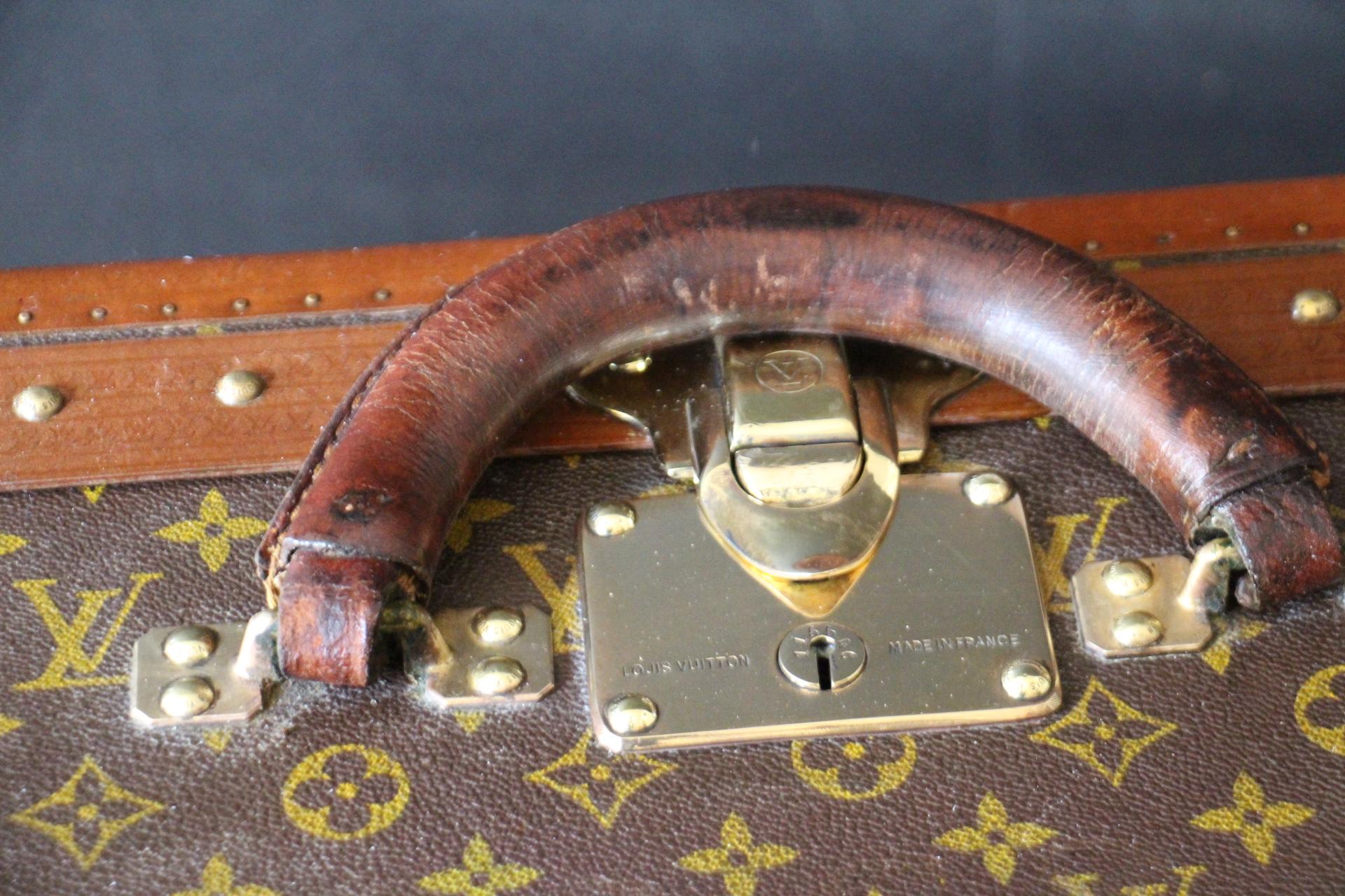 Louis Vuitton Trunk, Louis Vuitton Suitcase, Vuitton Steamer Trunk, Alzer 80 For Sale 7