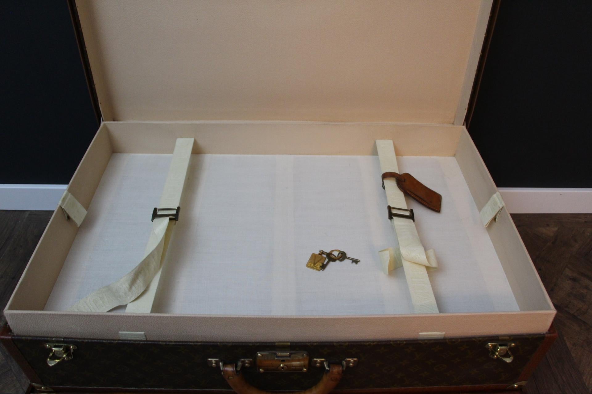 Louis Vuitton Trunk, Louis Vuitton Suitcase, Vuitton Steamer Trunk, Alzer 80 7