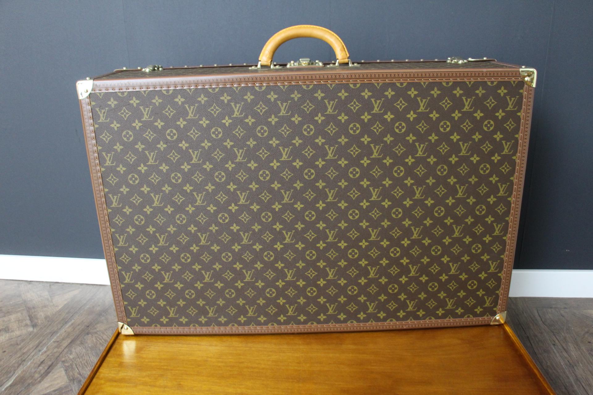 Louis Vuitton Trunk, Louis Vuitton Suitcase, Vuitton Steamer Trunk, Alzer 80 For Sale 7