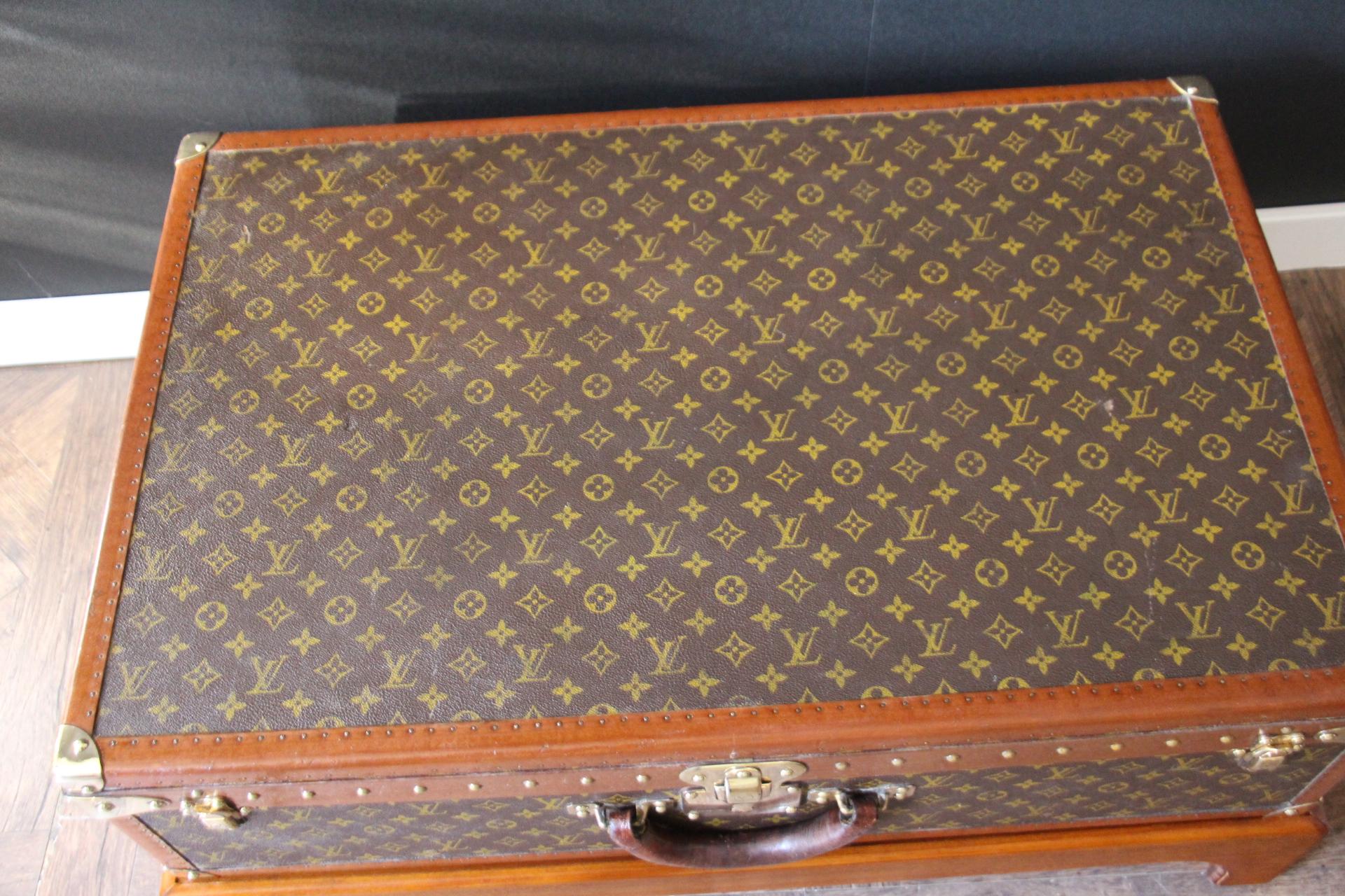 Louis Vuitton Trunk, Louis Vuitton Suitcase, Vuitton Steamer Trunk, Alzer 80 For Sale 8