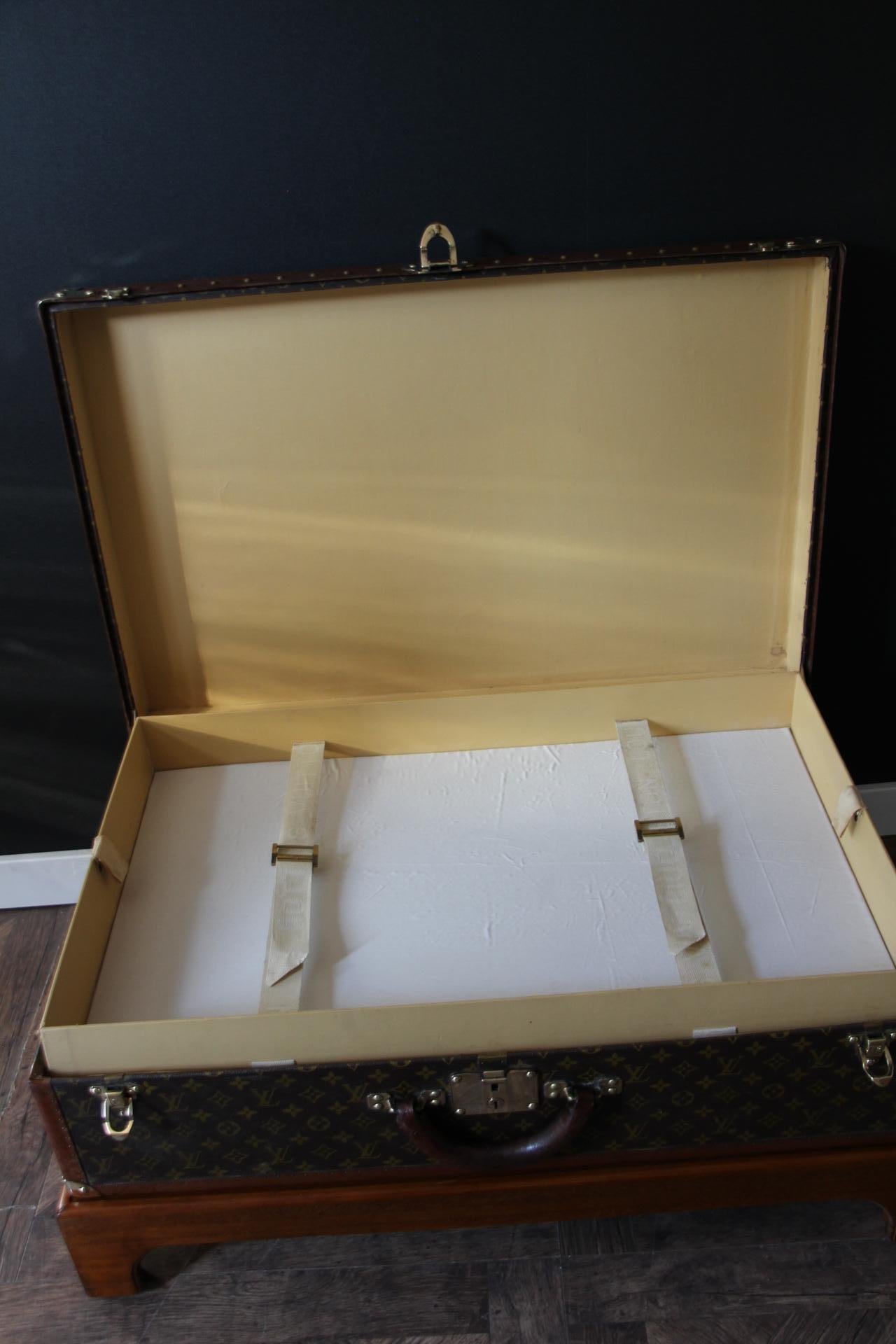 Louis Vuitton Trunk, Louis Vuitton Suitcase, Vuitton Steamer Trunk, Alzer 80 For Sale 9