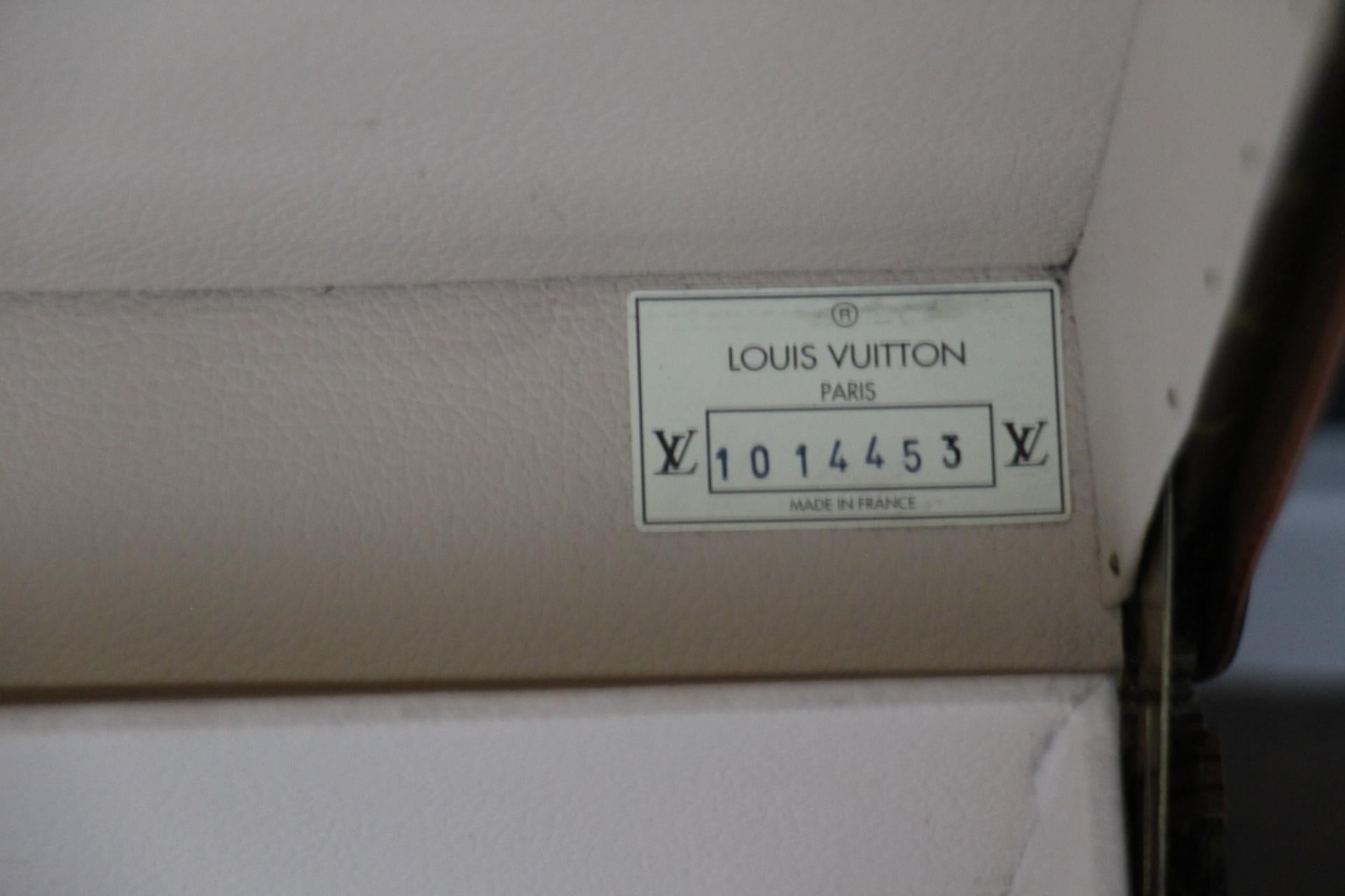 Malle Louis Vuitton, valise Louis Vuitton, malle à vapeur Louis Vuitton, Alzer 80 en vente 10