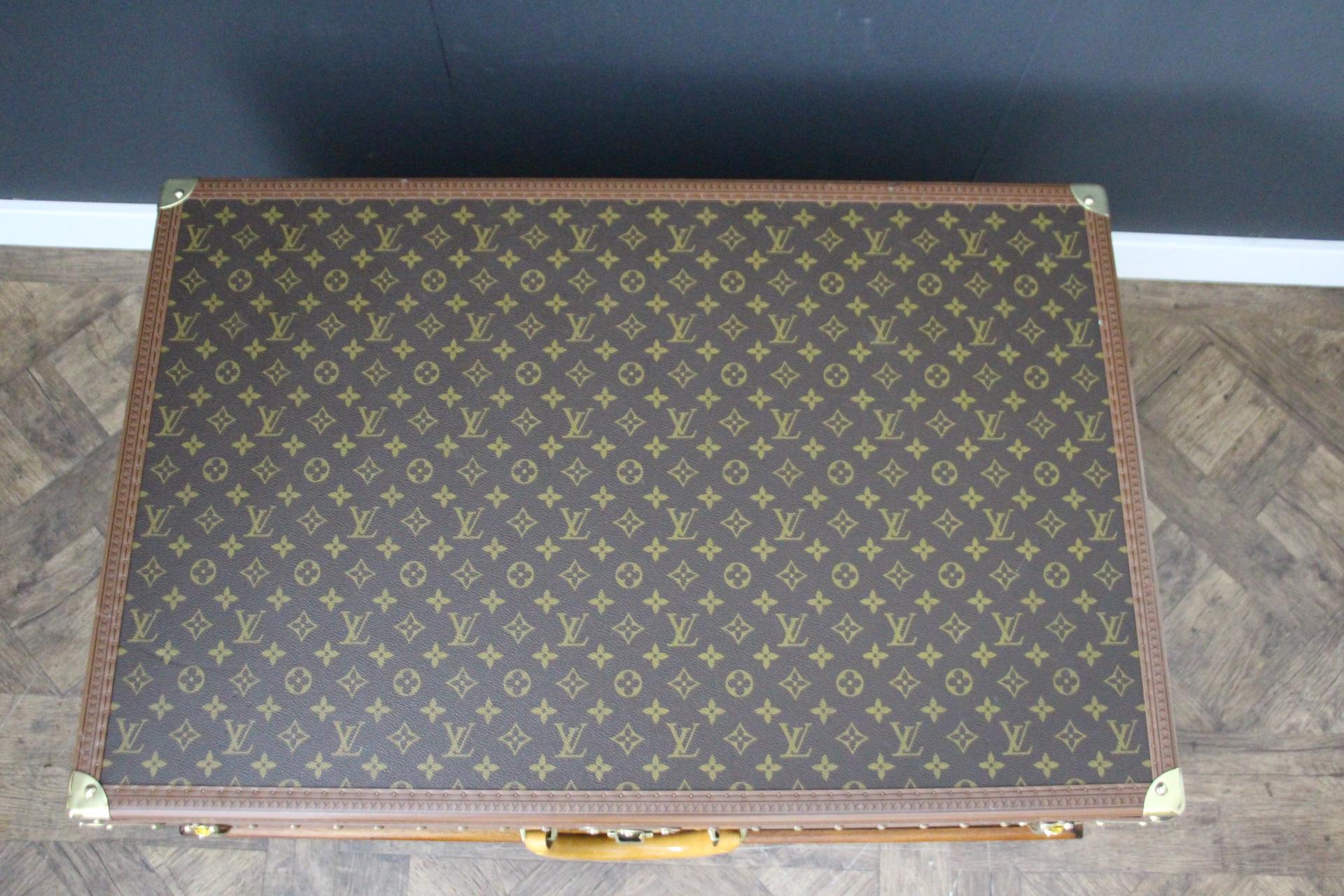 Louis Vuitton Trunk, Louis Vuitton Suitcase, Vuitton Steamer Trunk, Alzer 80 For Sale 11