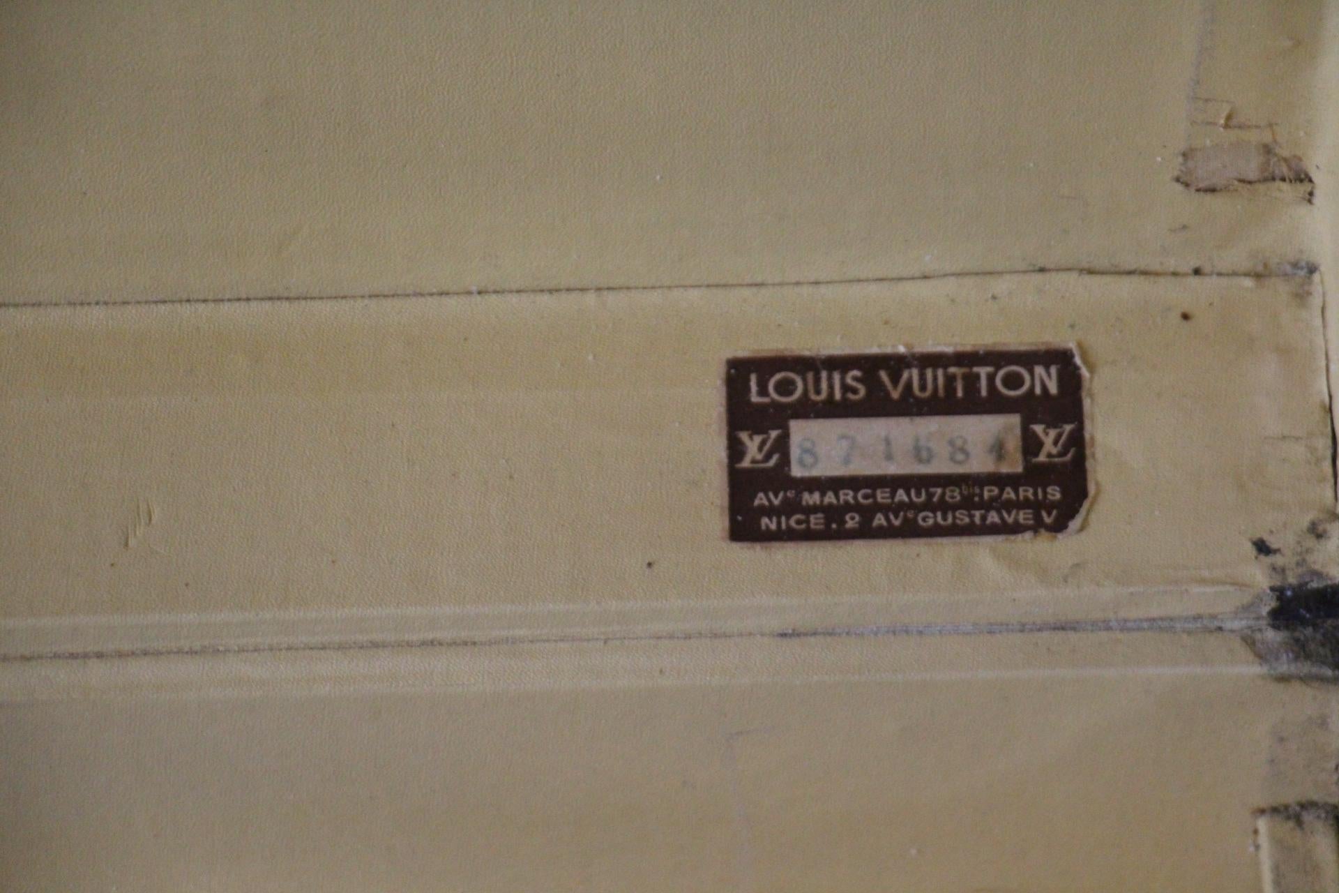 Louis Vuitton Trunk, Louis Vuitton Suitcase, Vuitton Steamer Trunk, Alzer 80 For Sale 12