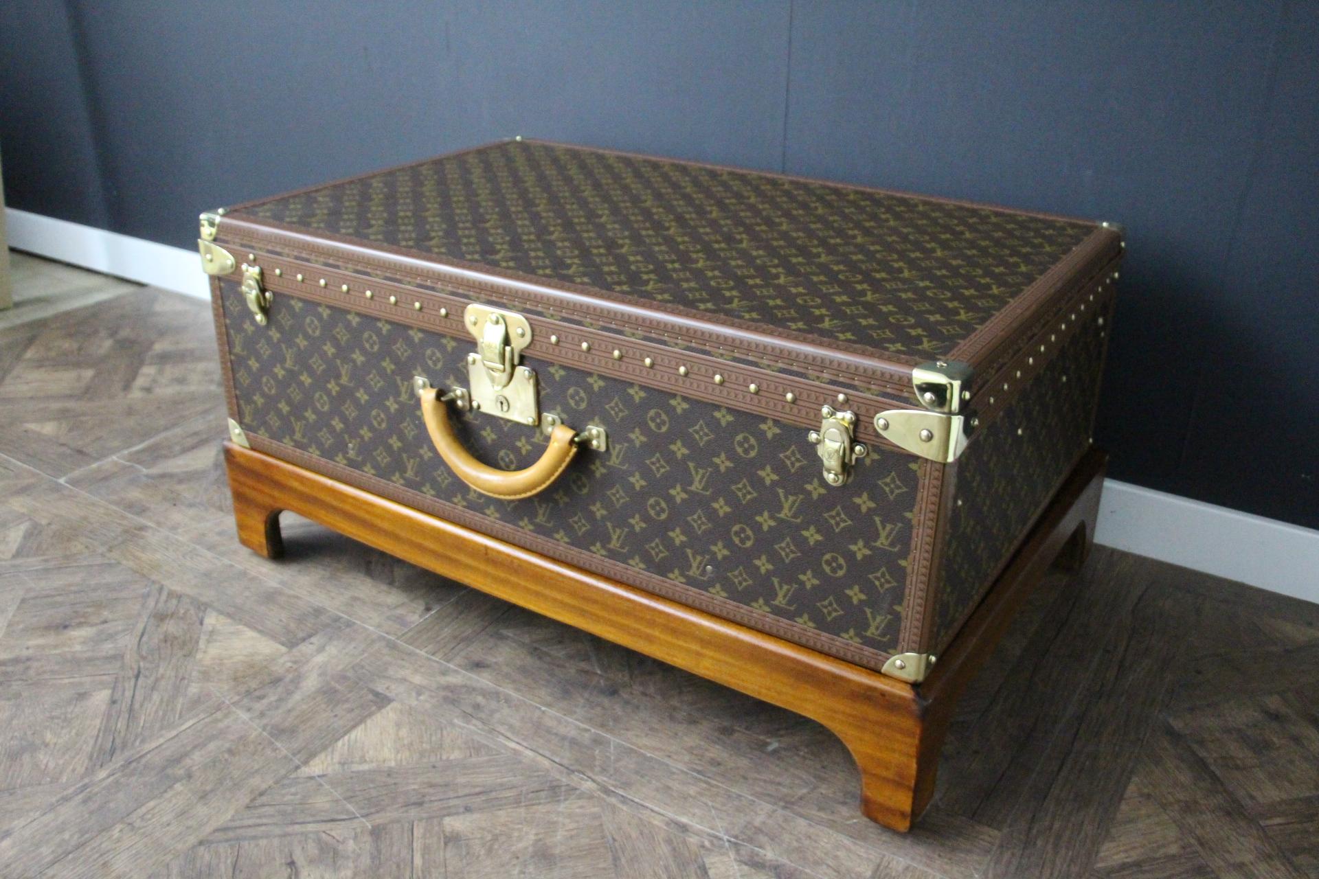 Louis Vuitton Trunk, Louis Vuitton Suitcase, Vuitton Steamer Trunk, Alzer 80 For Sale 13