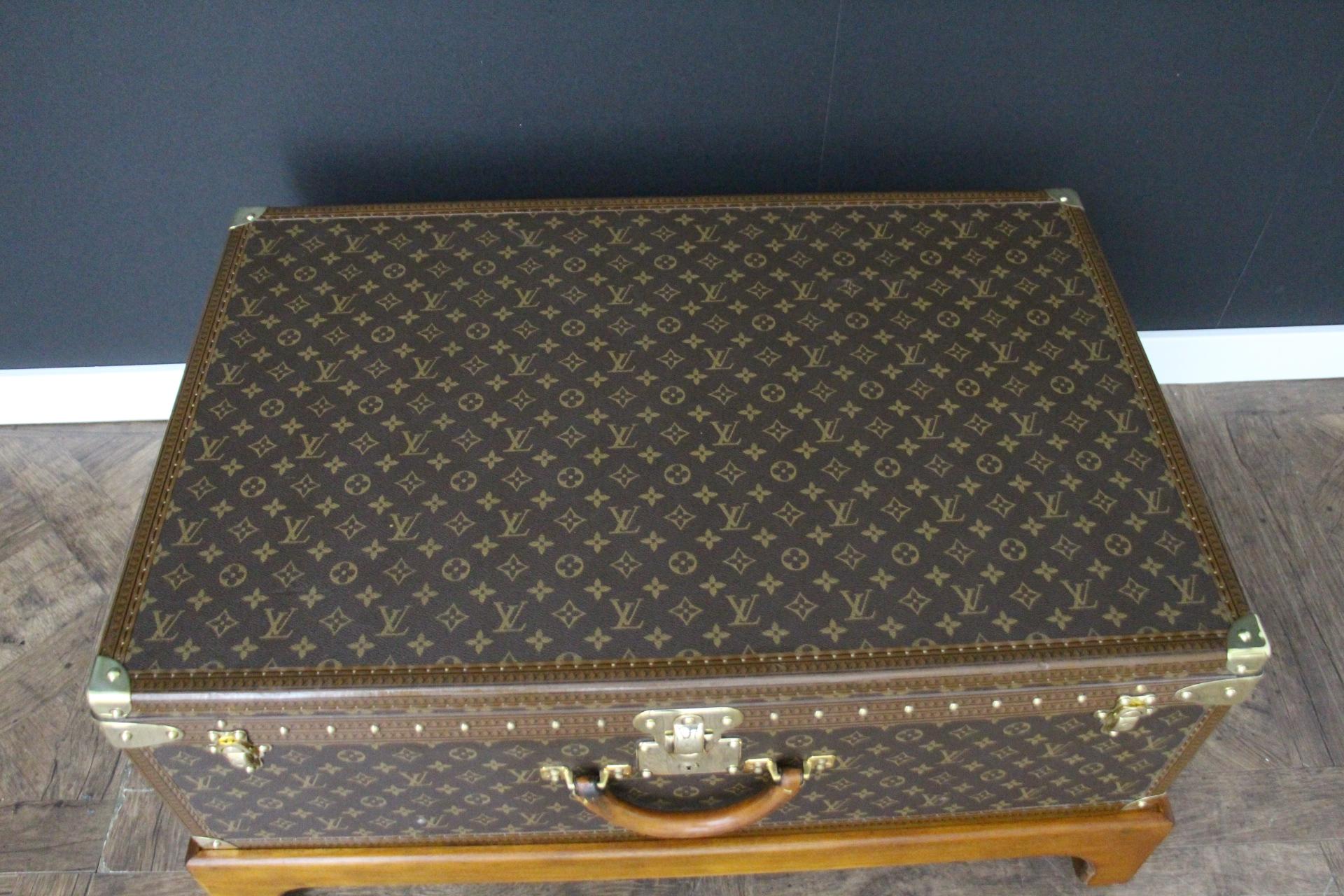 Louis Vuitton Trunk, Louis Vuitton Suitcase, Vuitton Steamer Trunk, Alzer 80 For Sale 13