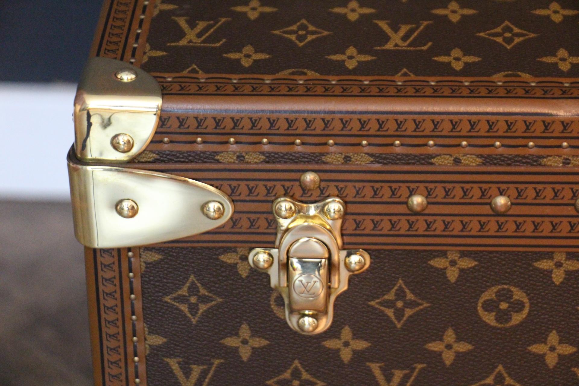 French Louis Vuitton Trunk, Louis Vuitton Suitcase, Vuitton Steamer Trunk, Alzer 80