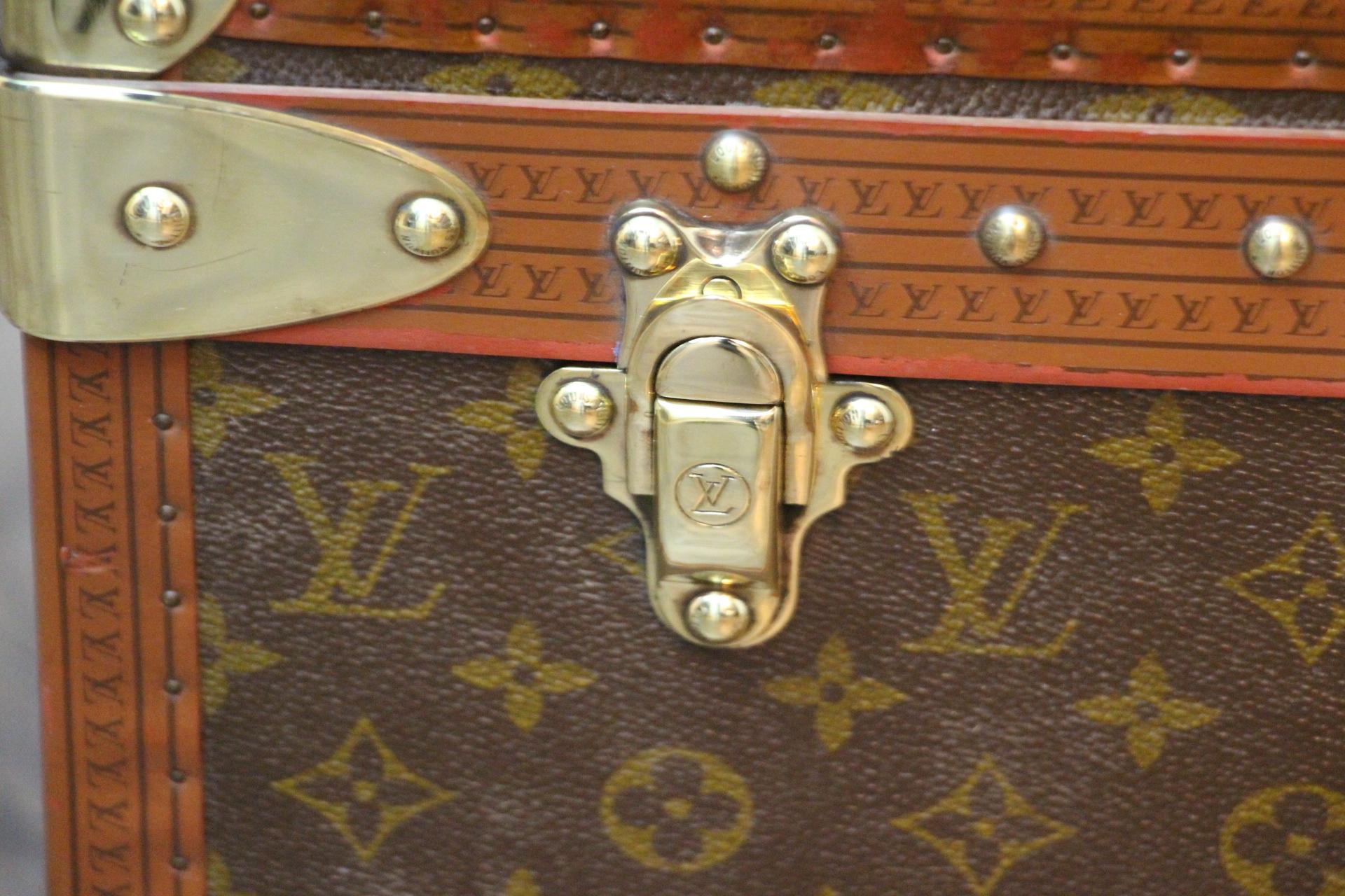 French Louis Vuitton Trunk, Louis Vuitton Suitcase, Vuitton Steamer Trunk, Alzer 80