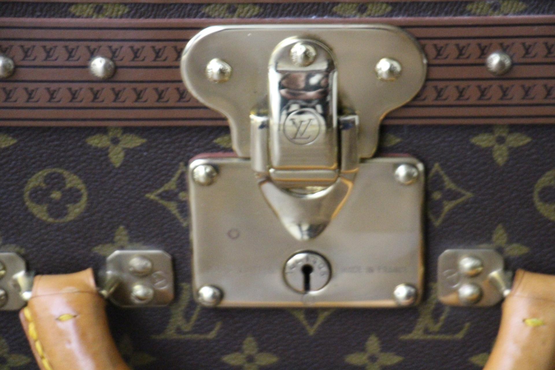 French Louis Vuitton Trunk, Louis Vuitton Suitcase, Vuitton Steamer Trunk, Alzer 80