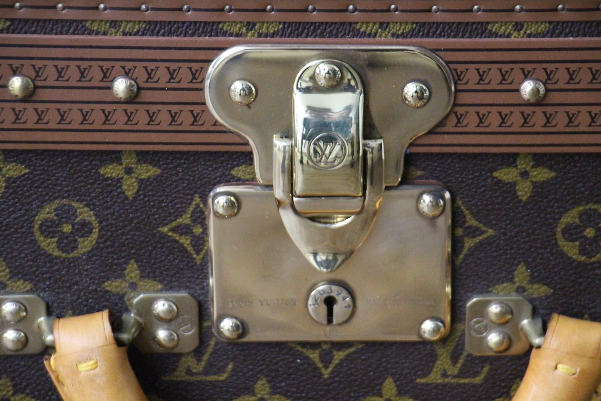 Malle Louis Vuitton, valise Louis Vuitton, malle à vapeur Louis Vuitton, Alzer 80 Excellent état - En vente à Saint-Ouen, FR