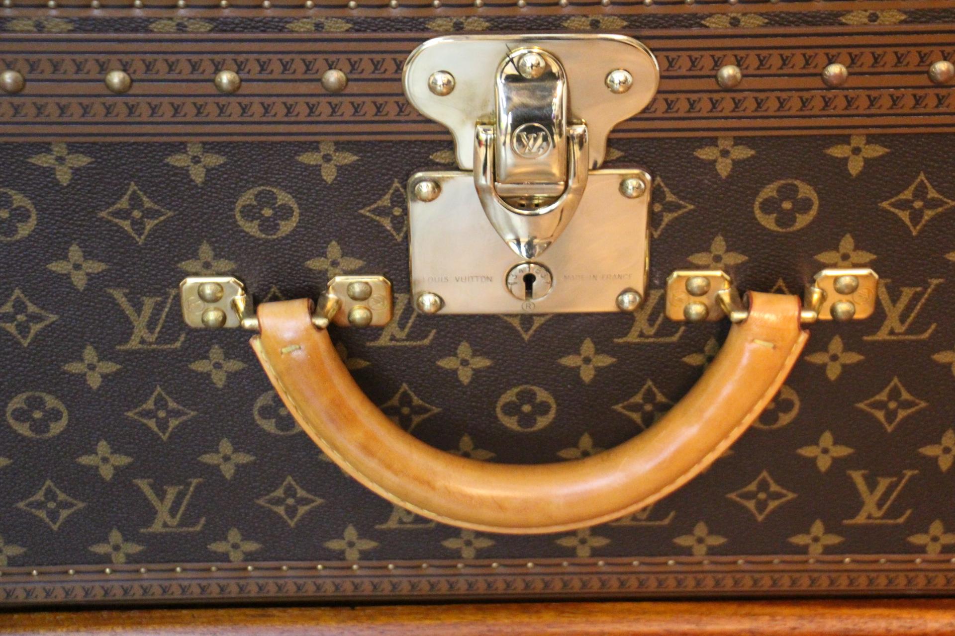 Contemporary Louis Vuitton Trunk, Louis Vuitton Suitcase, Vuitton Steamer Trunk, Alzer 80