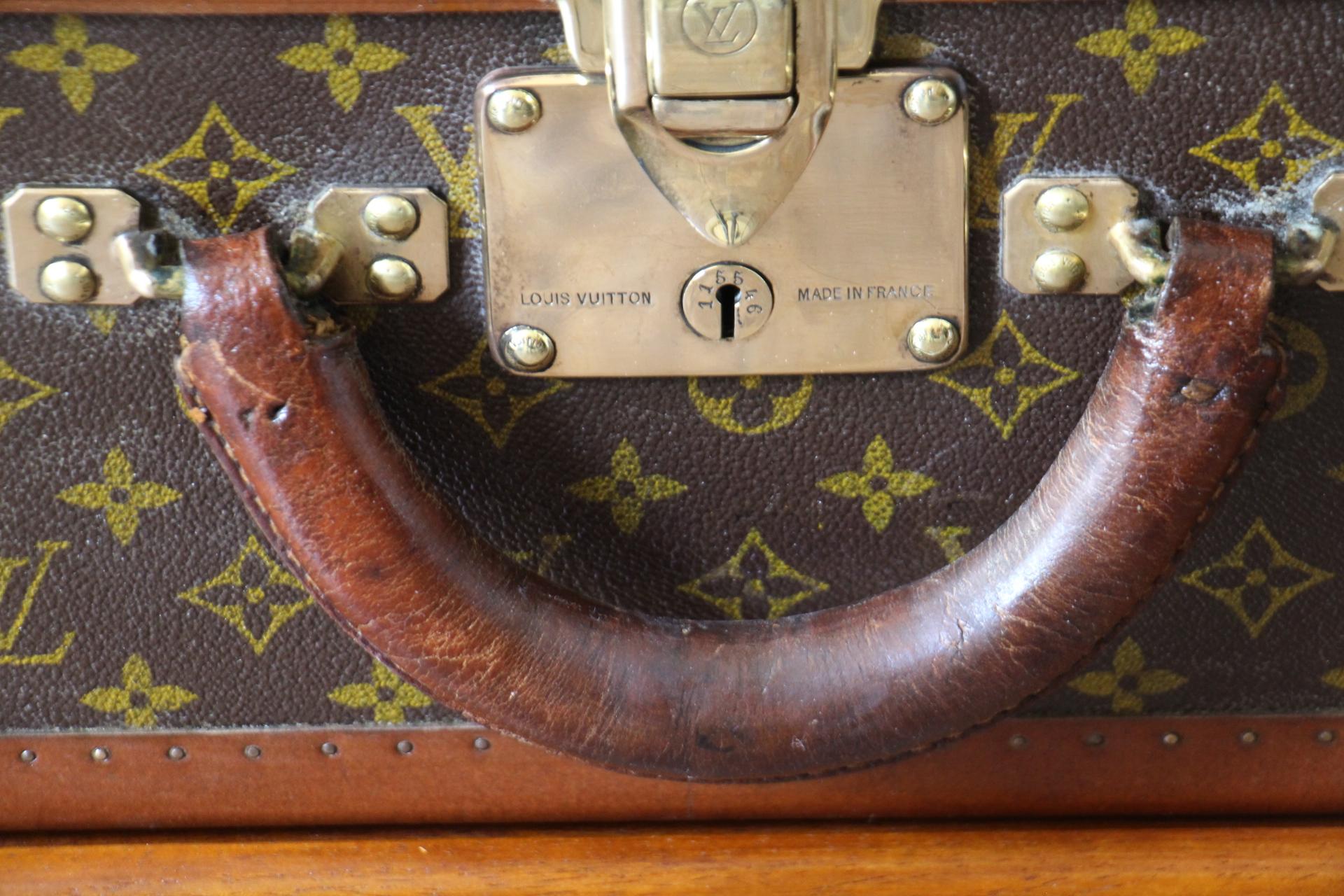 Contemporary Louis Vuitton Trunk, Louis Vuitton Suitcase, Vuitton Steamer Trunk, Alzer 80 For Sale