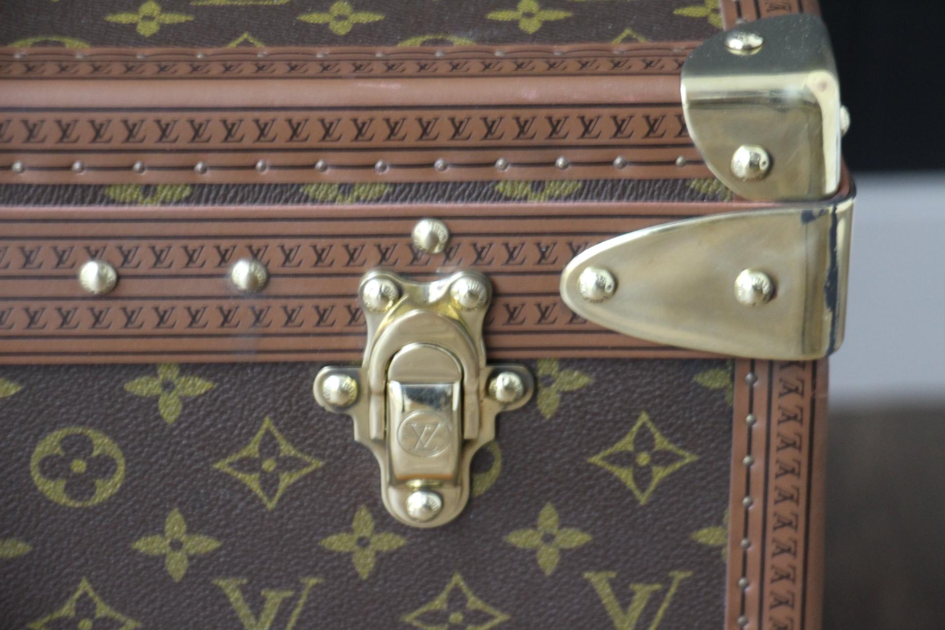 Contemporary Louis Vuitton Trunk, Louis Vuitton Suitcase, Vuitton Steamer Trunk, Alzer 80 For Sale