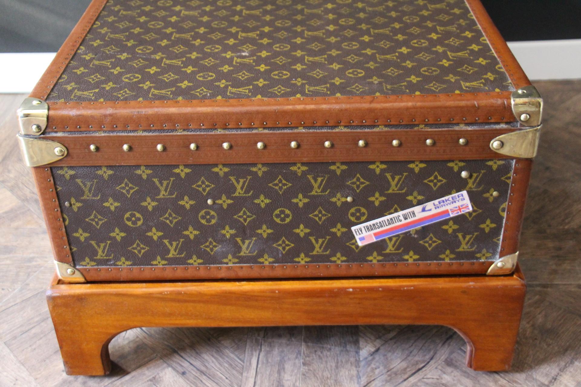 Louis Vuitton Trunk, Louis Vuitton Suitcase, Vuitton Steamer Trunk, Alzer 80 For Sale 1