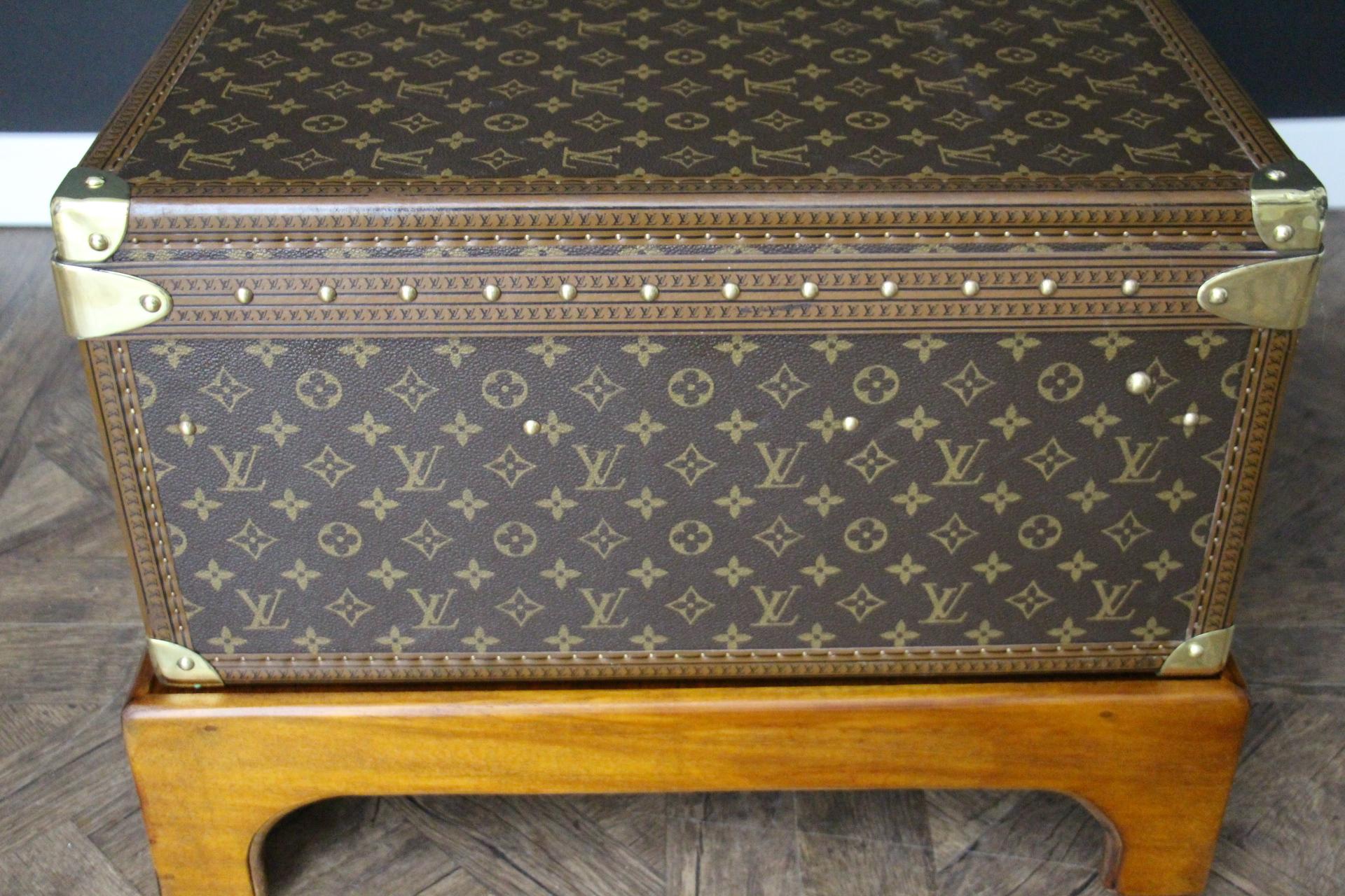 Louis Vuitton Trunk, Louis Vuitton Suitcase, Vuitton Steamer Trunk, Alzer 80 For Sale 2