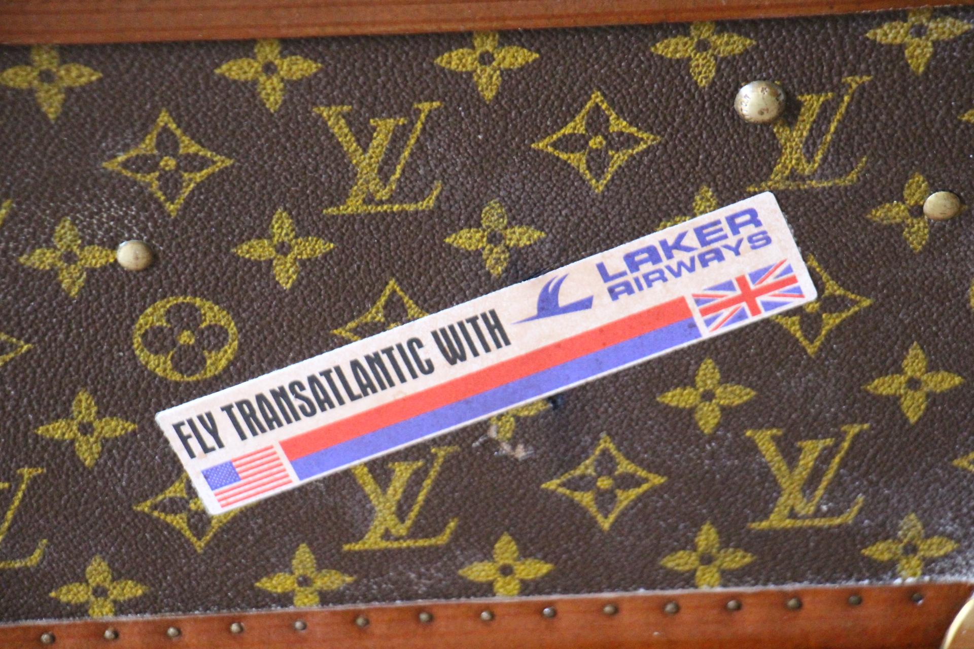 Louis Vuitton Trunk, Louis Vuitton Suitcase, Vuitton Steamer Trunk, Alzer 80 For Sale 2