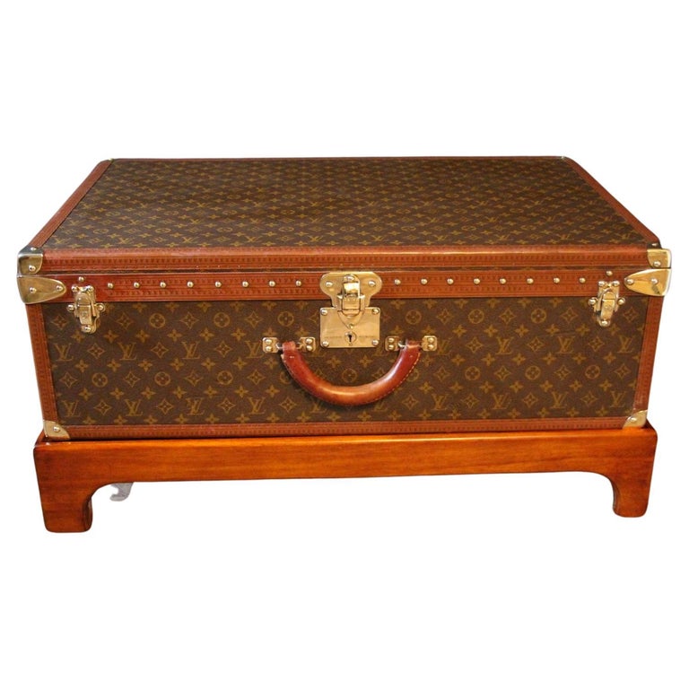 Louis Vuitton Trunk, Louis Vuitton Suitcase, Vuitton Steamer Trunk, Alzer  80 at 1stDibs
