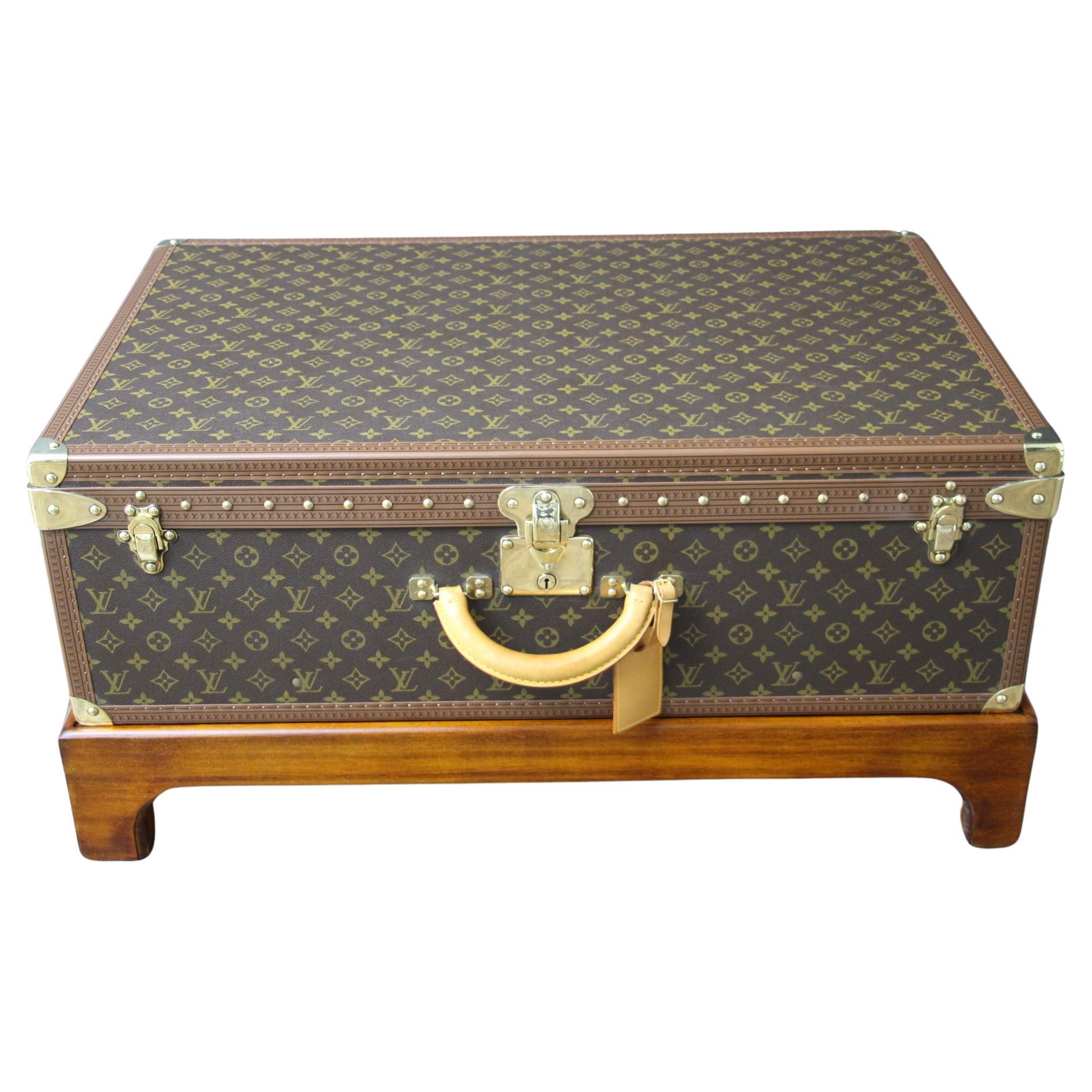 Antique Luis Vuitton Steamer/ Wardrobe Trunk For Restoration #195999