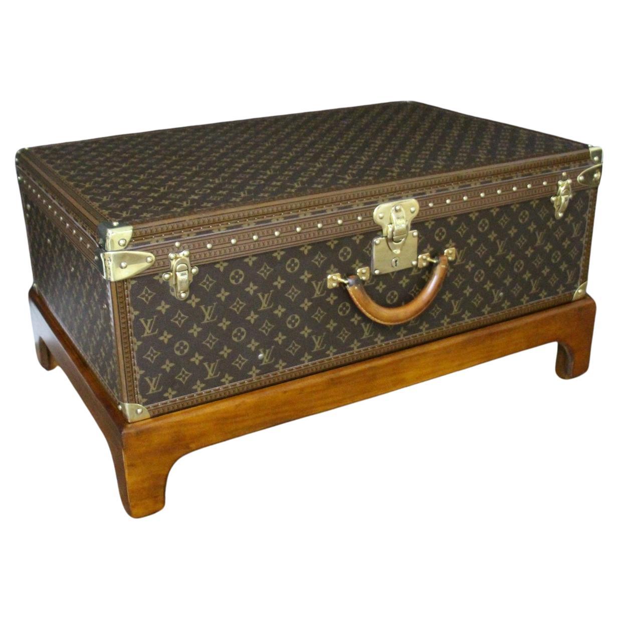 Louis Vuitton Trunk, Louis Vuitton Suitcase, Vuitton Steamer Trunk, Alzer 80 For Sale