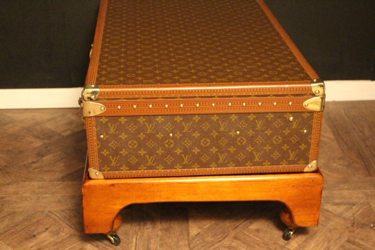 1930s Louis Vuitton leather coffee table trunk - Pinth Vintage Luggage