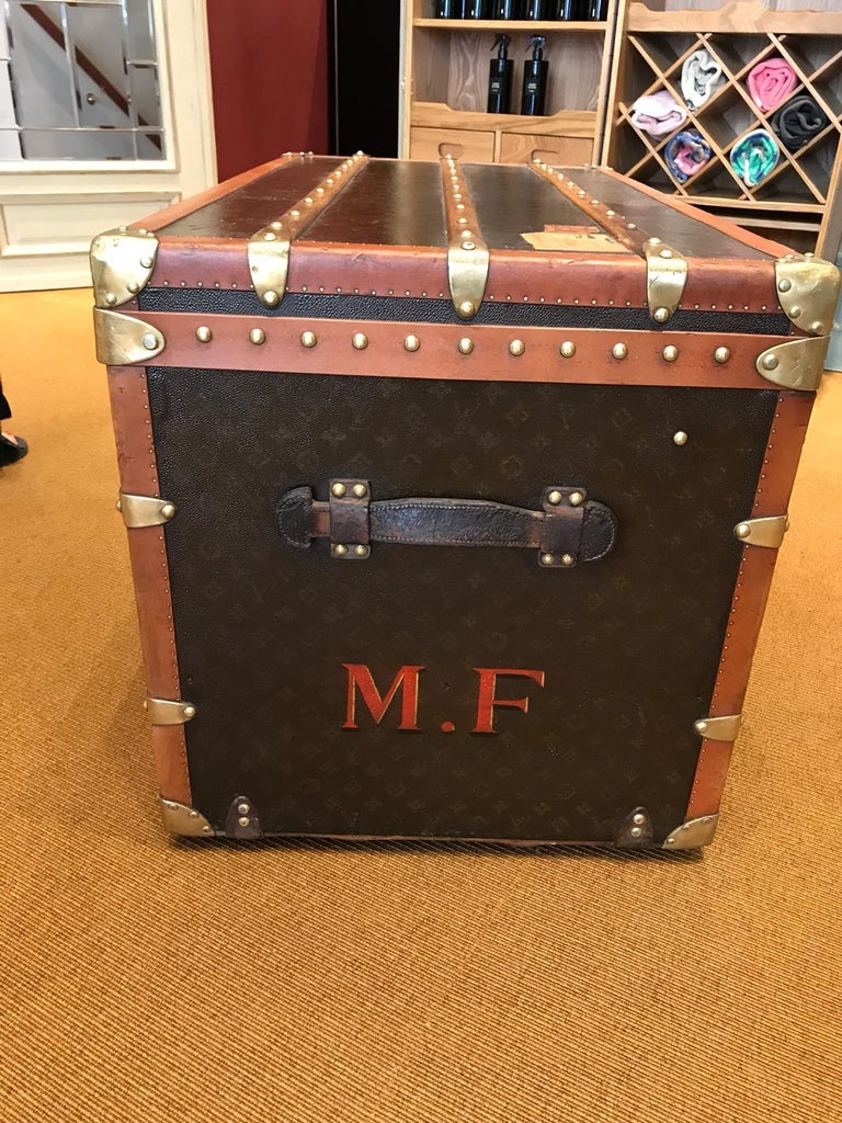 Lot - Louis Vuitton Wardrobe Steamer Trunk, Serial Number 350391, Retailed  by Marshall Field & Company, Chicago, Circa 1914