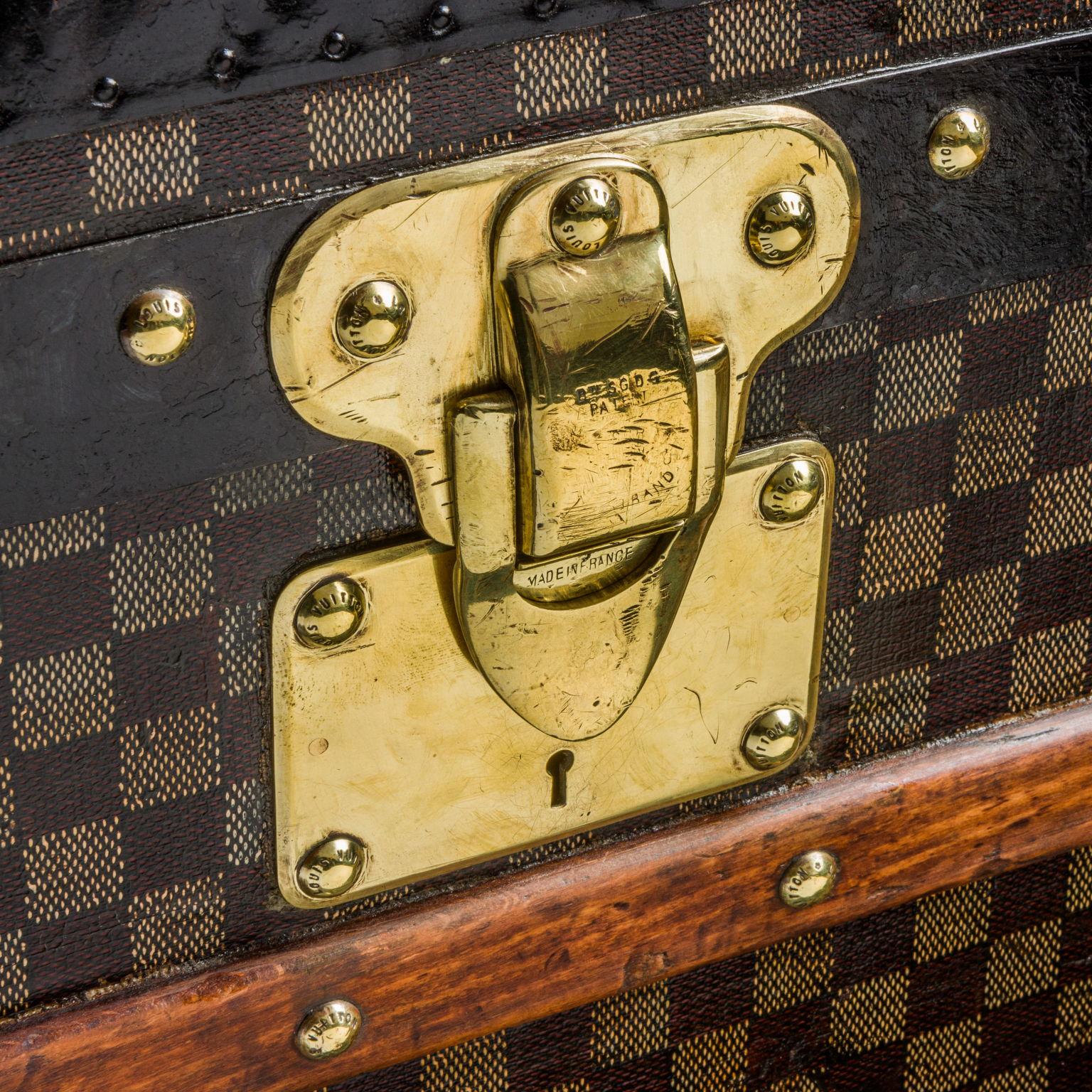 French Louis Vuitton Trunk Malle Cabine, 1898