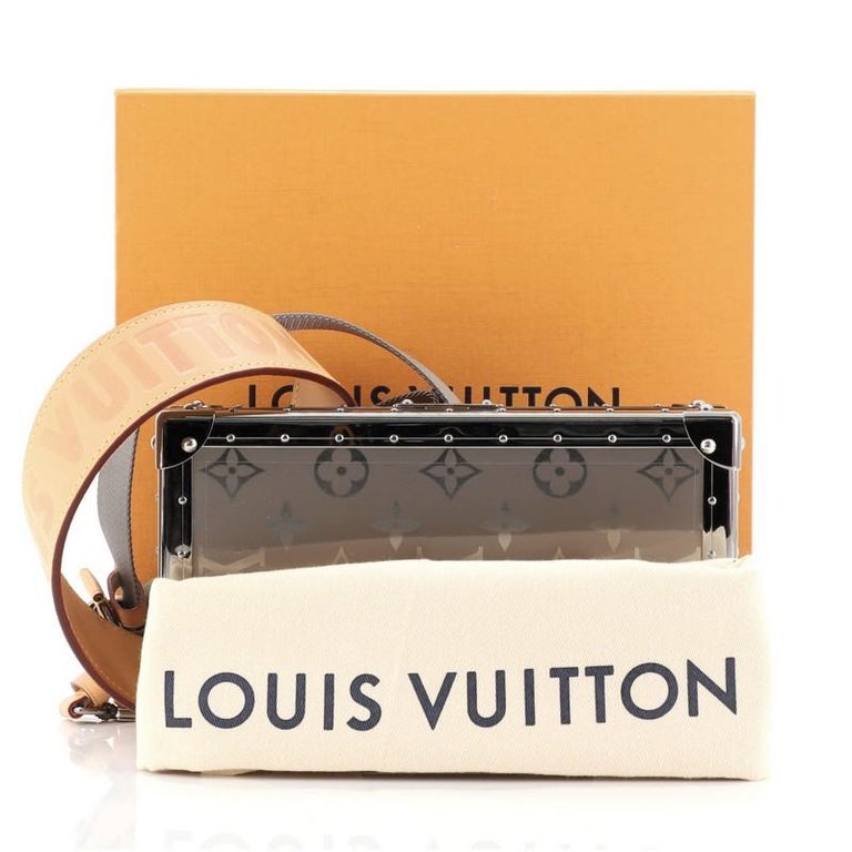 Louis Vuitton Trunk Clutch Box Monogram Titanium at 1stDibs