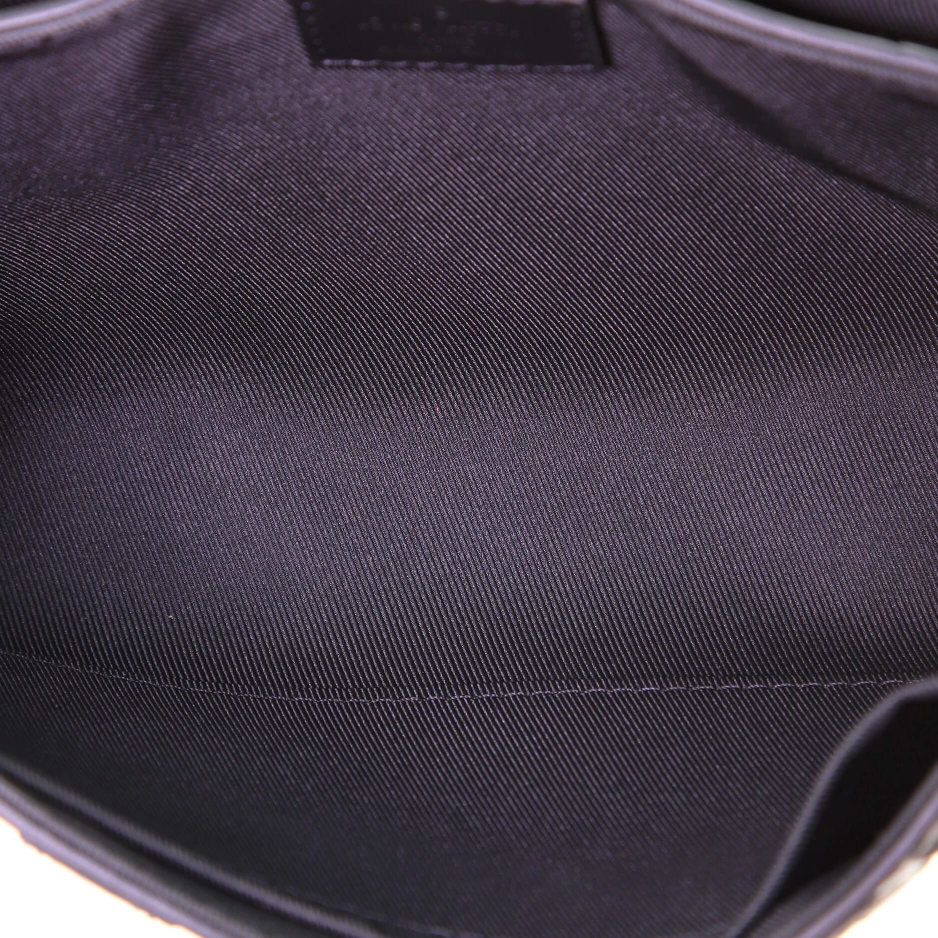 Black Louis Vuitton Trunk Slingbag Monogram Seal Leather