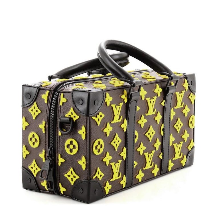 Louis Vuitton Vertical Soft Trunk Monogram Tuffetage Yellow in Coated  Canvas with Matte Black-tone - US