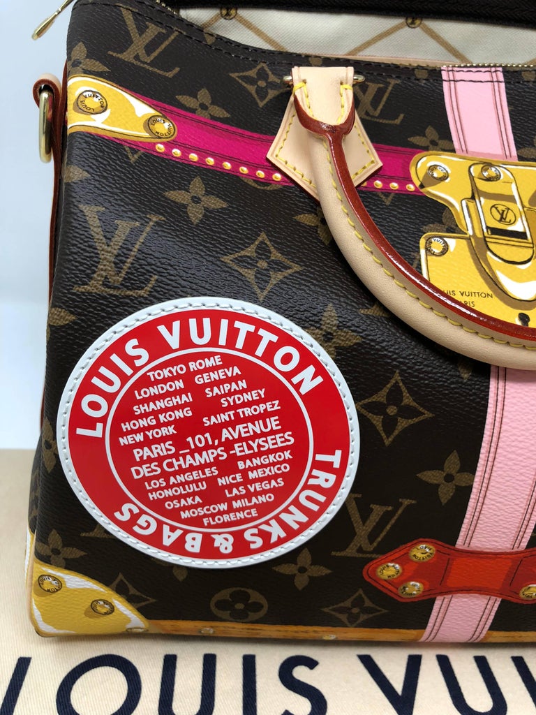 Louis Vuitton Speedy Bandouliere Bag Limited Edition Damier Summer Trunks  30 at 1stDibs