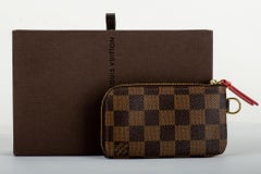 Louis Vuitton Trunks Damier Keychain Pouchette with Box