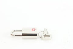 Louis Vuitton TSA De Voyage Padlock Silver and 2 Key Set Lock 57lk63s
